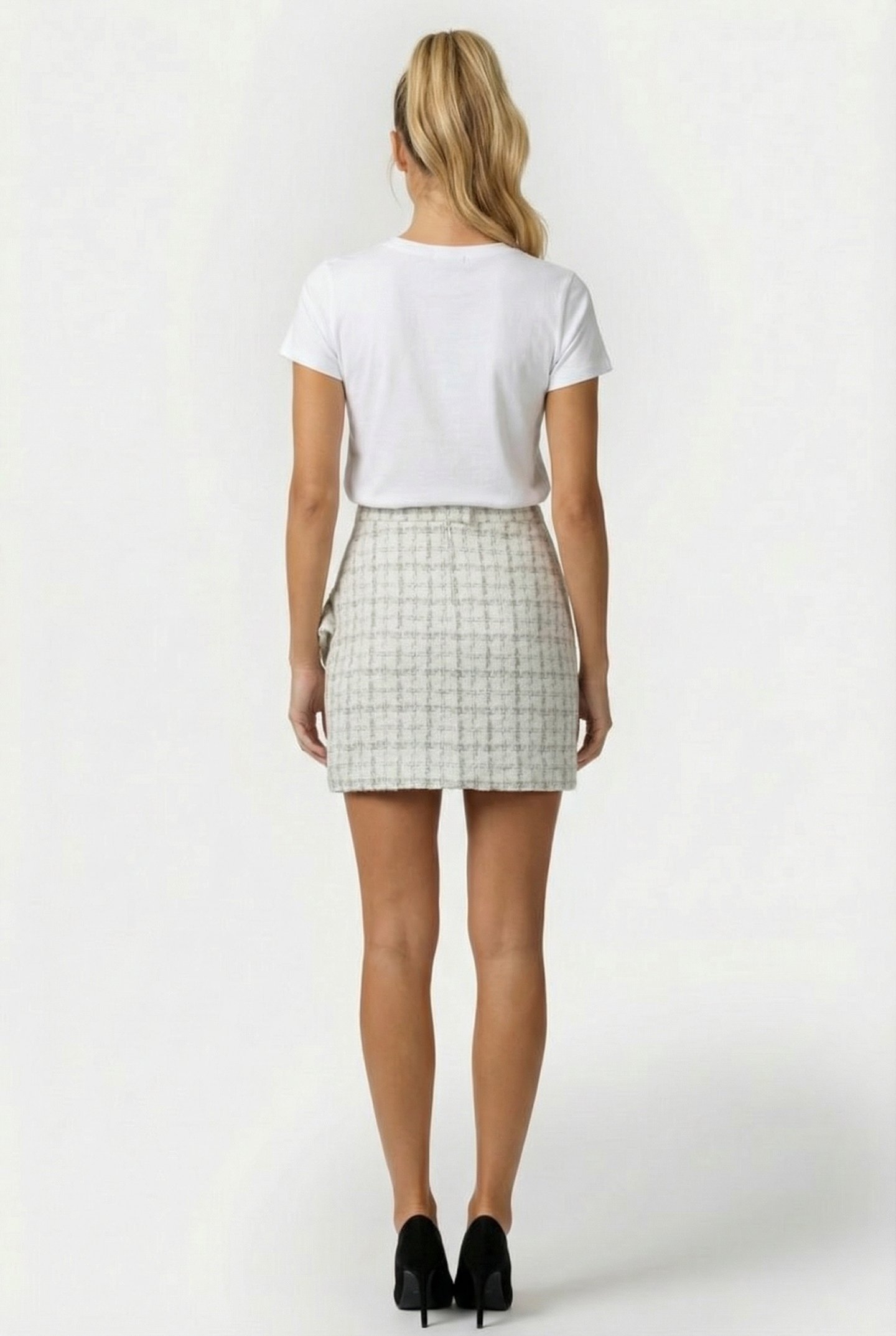 LEELA SKIRT ECRU/SILVER 2