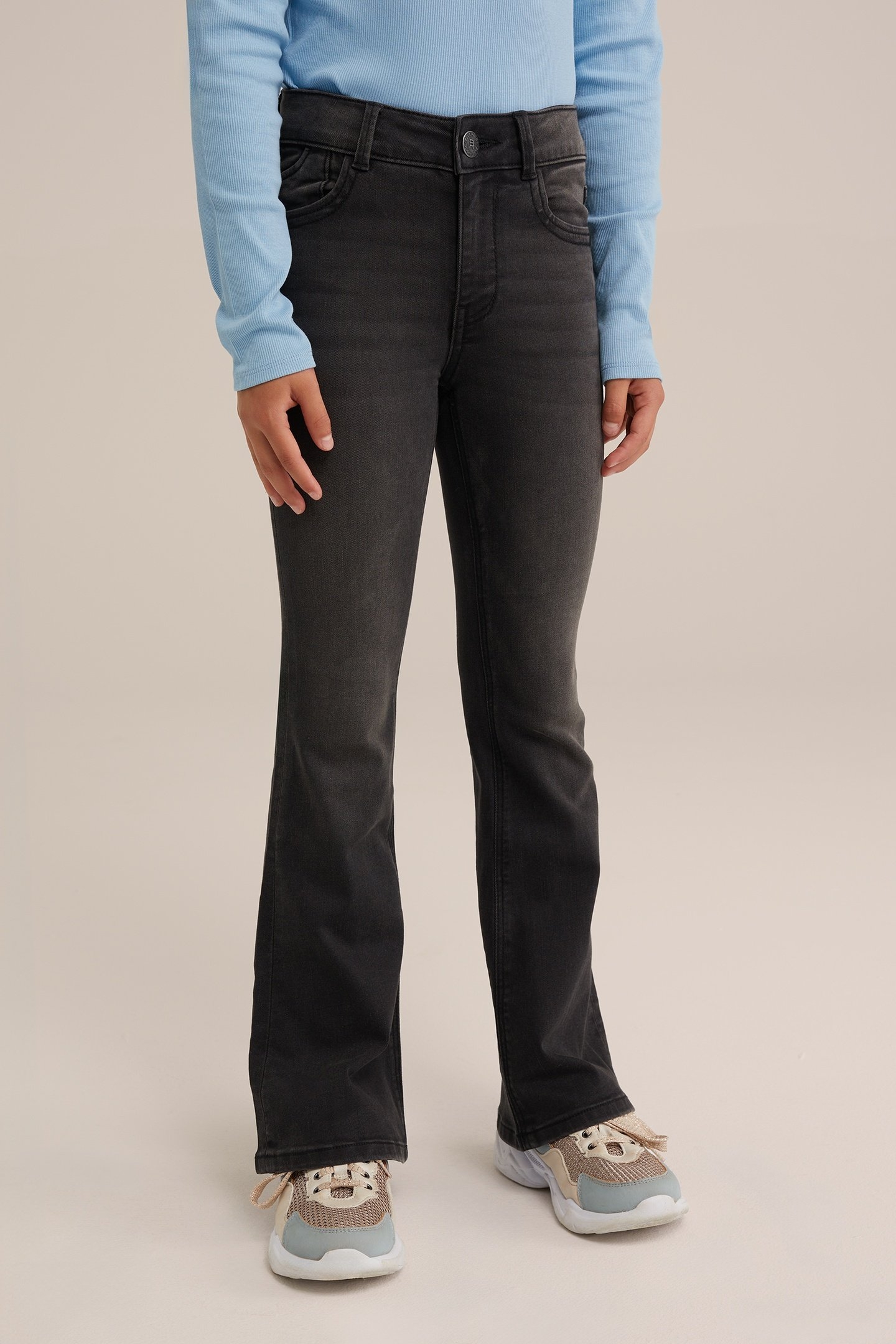 5-POCKET MID WAIST BLACK 1