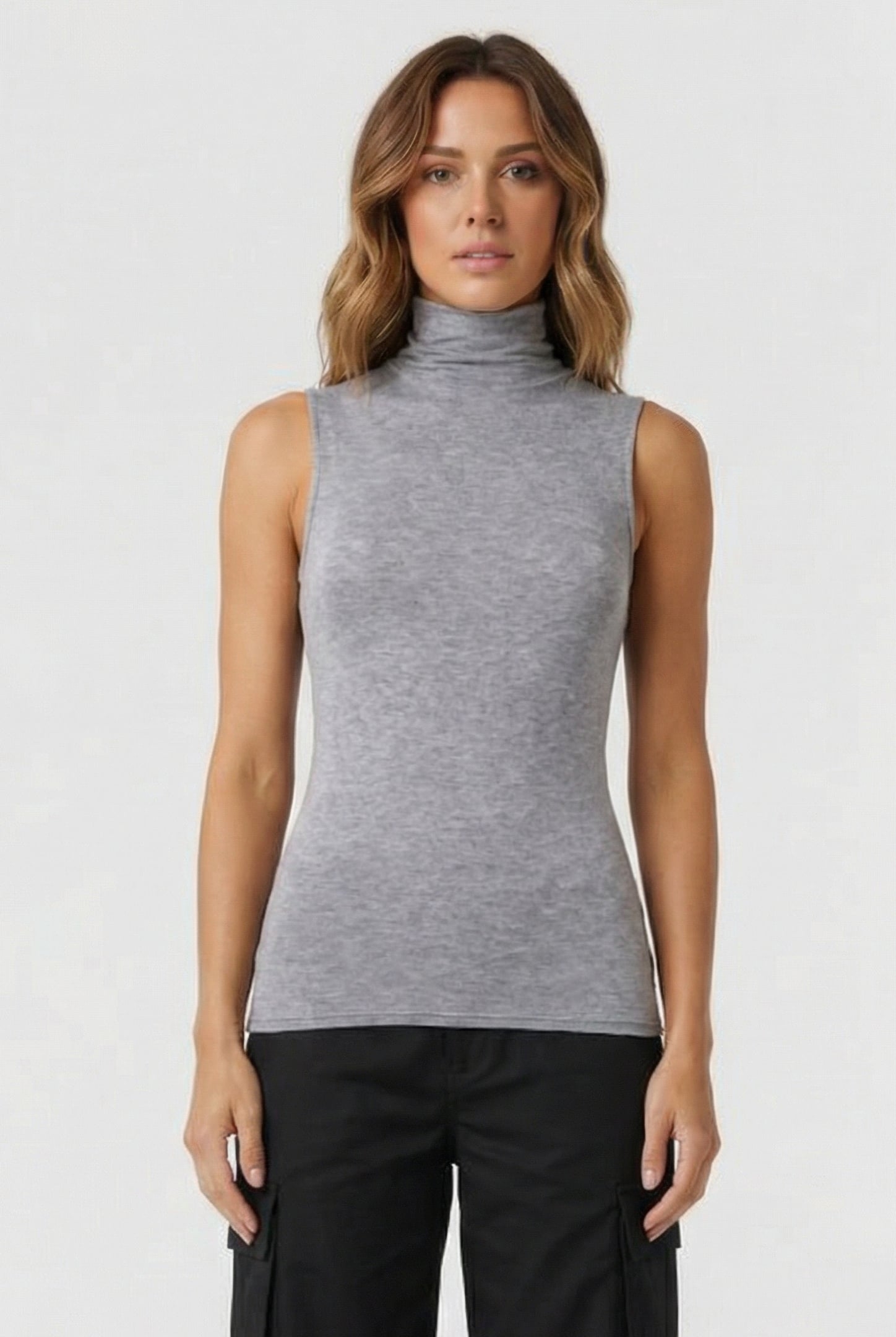 RIPPLE TOP GREY MELANGE 1