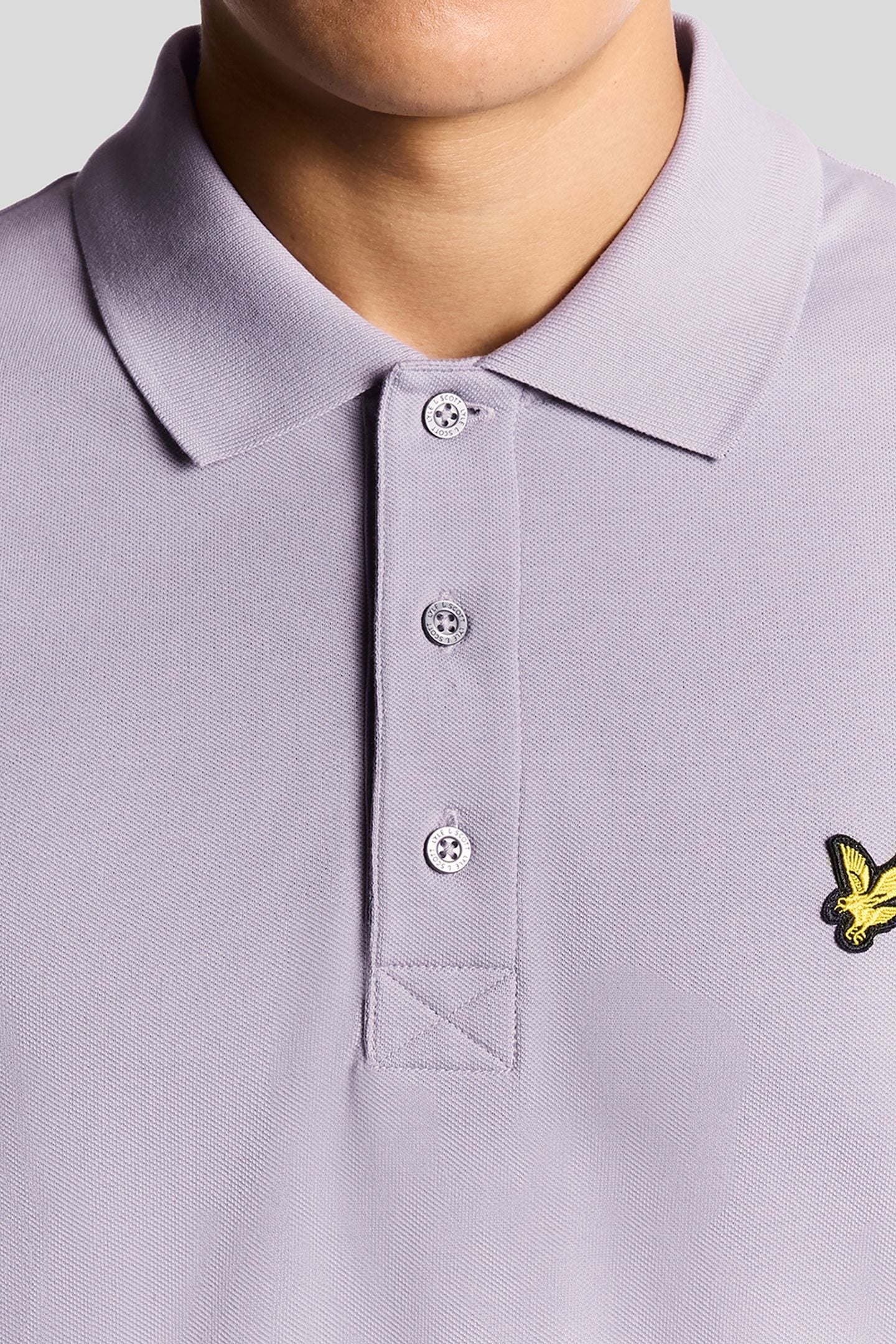 PLAIN POLO SHIRT ASH LILAC 5