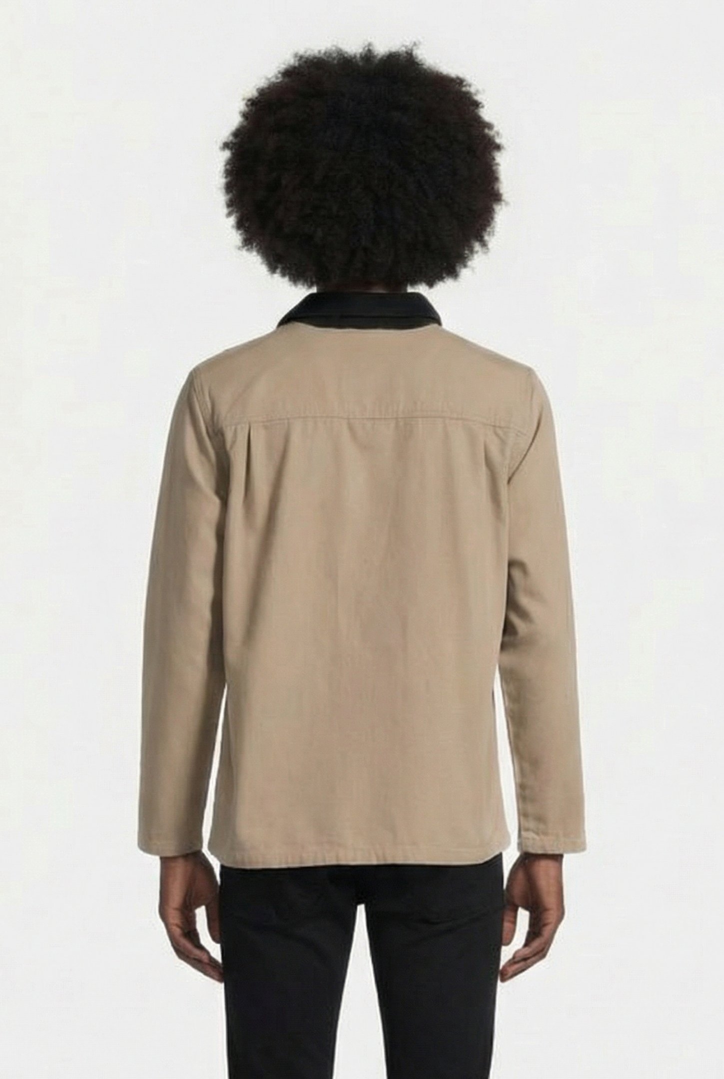 MN DRILL CHORE COAT MILITARY KHAKI 2