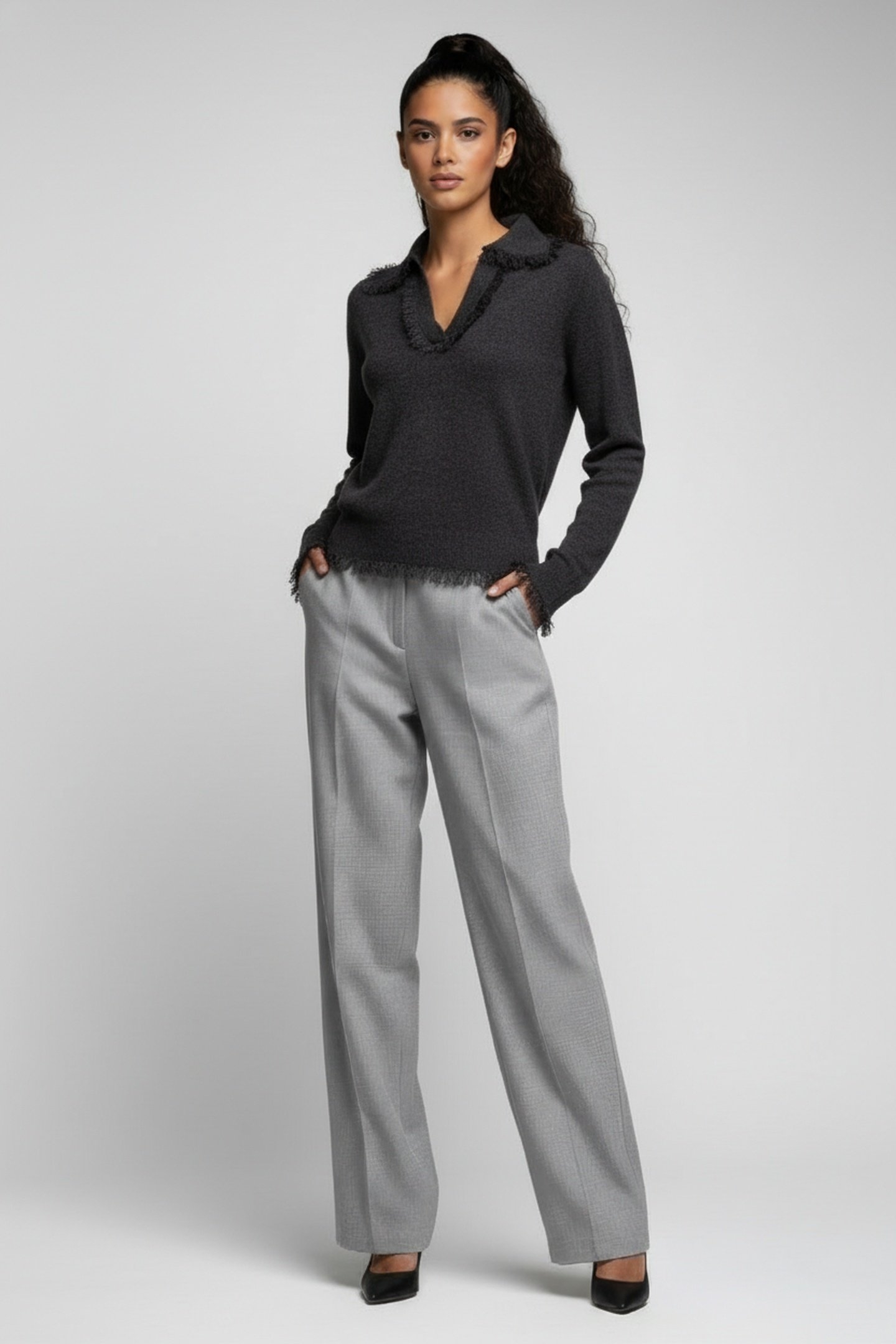 AVA PULLOVER DARK GREY MELANGE 2