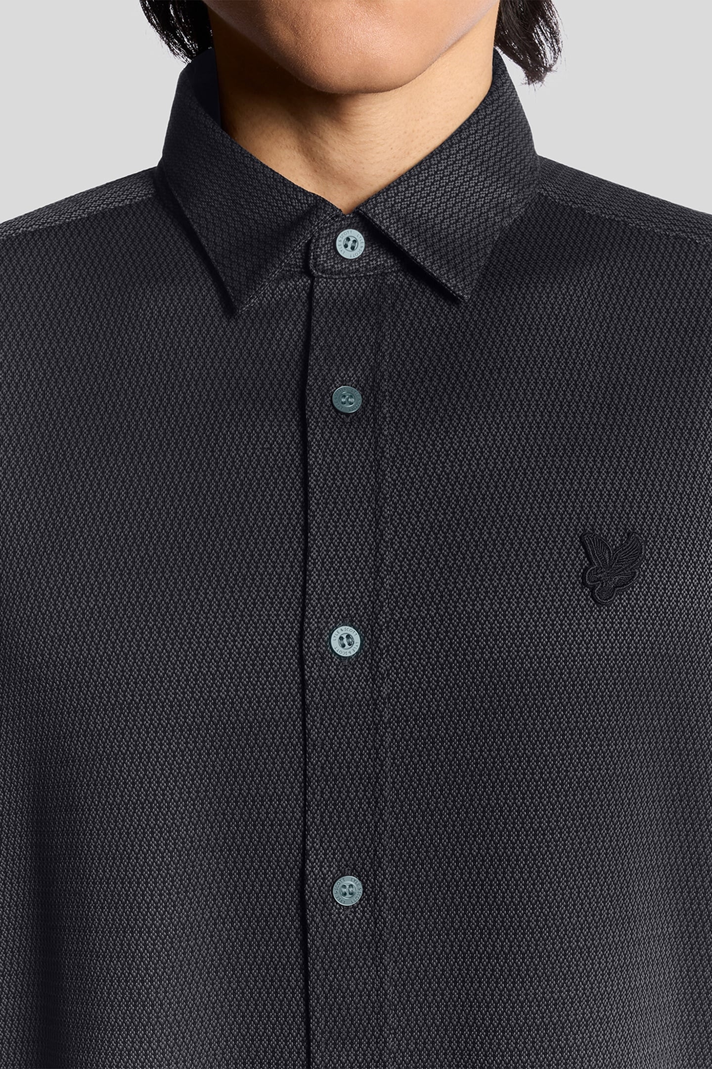 JACQUARD INTERLOCK SHIRT DEEP NAVY 6