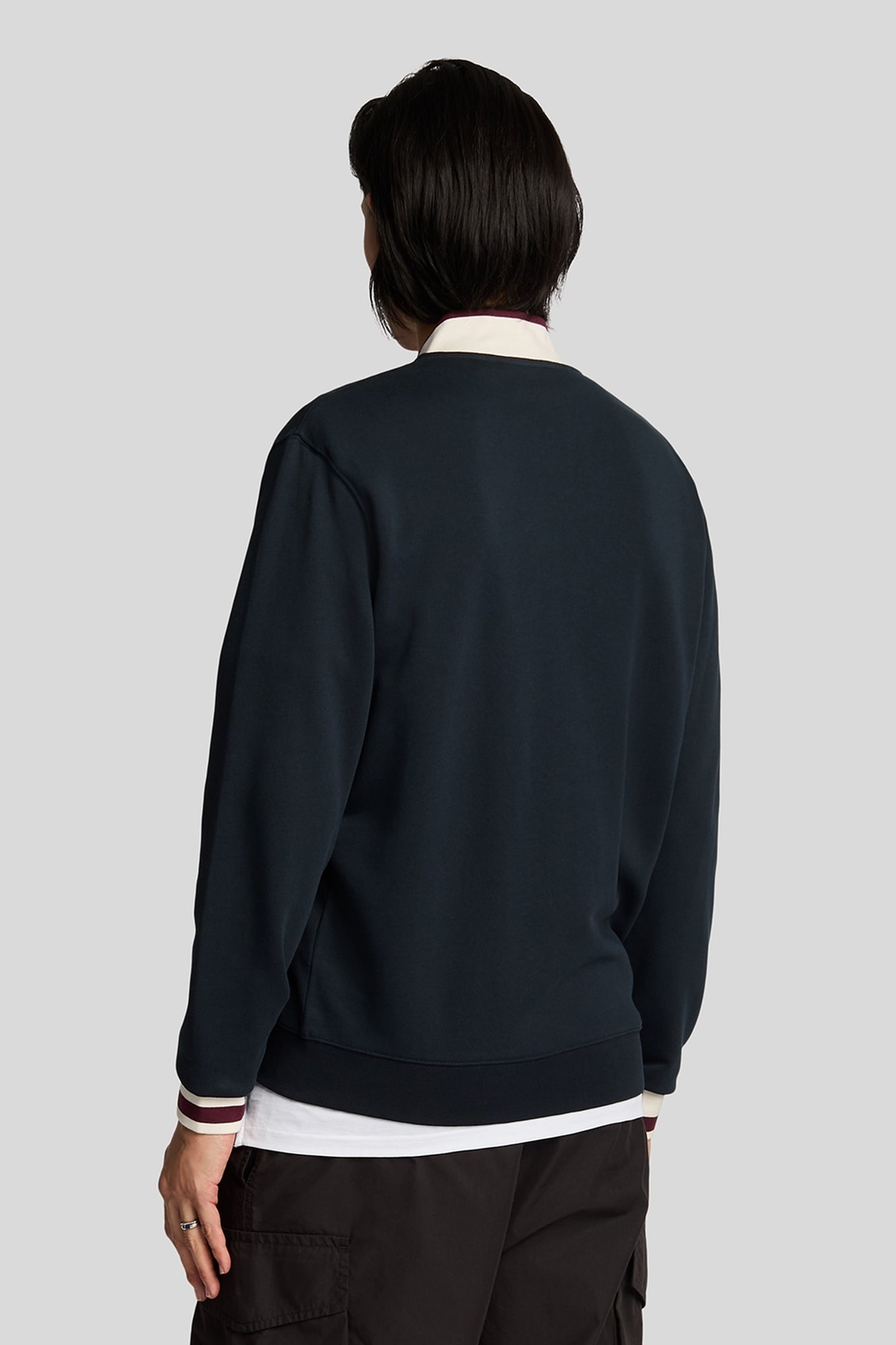 HALF TIPPED JERSEY BOMBER DARK NAVY 2
