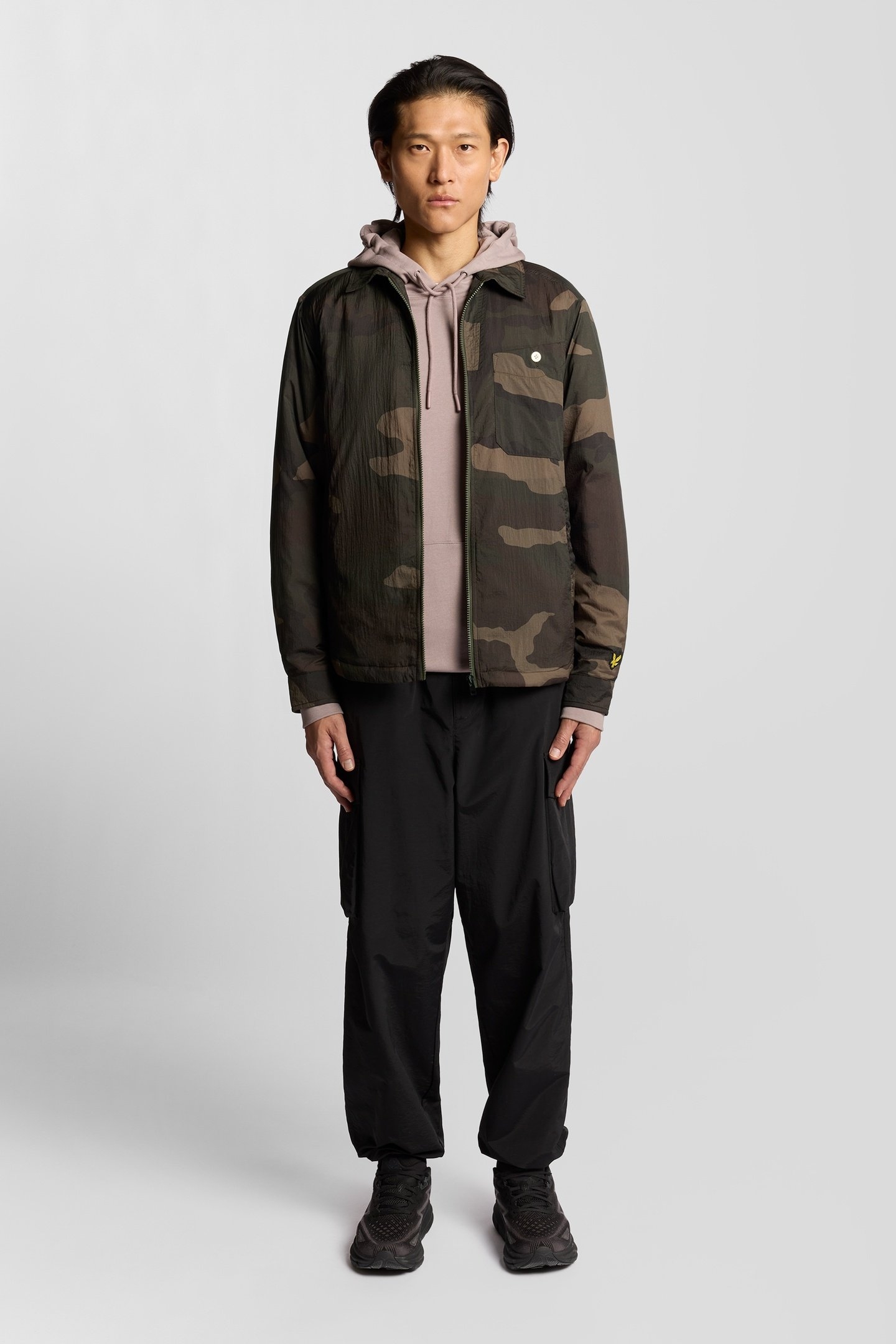 INSULATED CAMOFLAGE OVERSHIRT GREY TAUPE 2