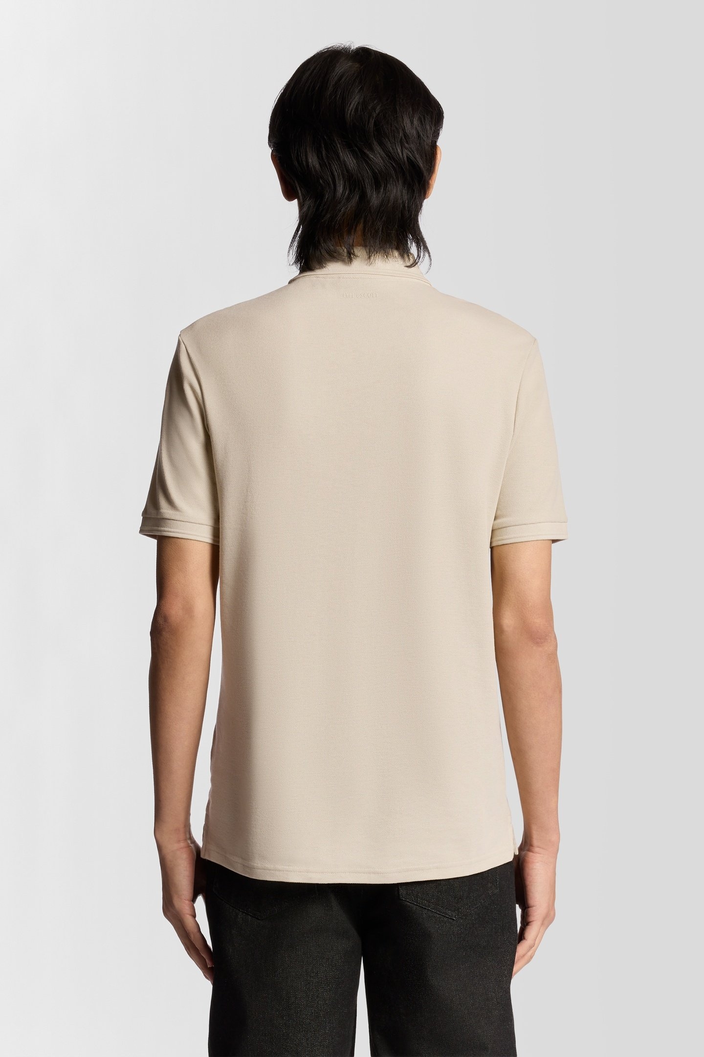 OTTOMAN HALF ZIP POLO SHIRT GREY TAUPE 3