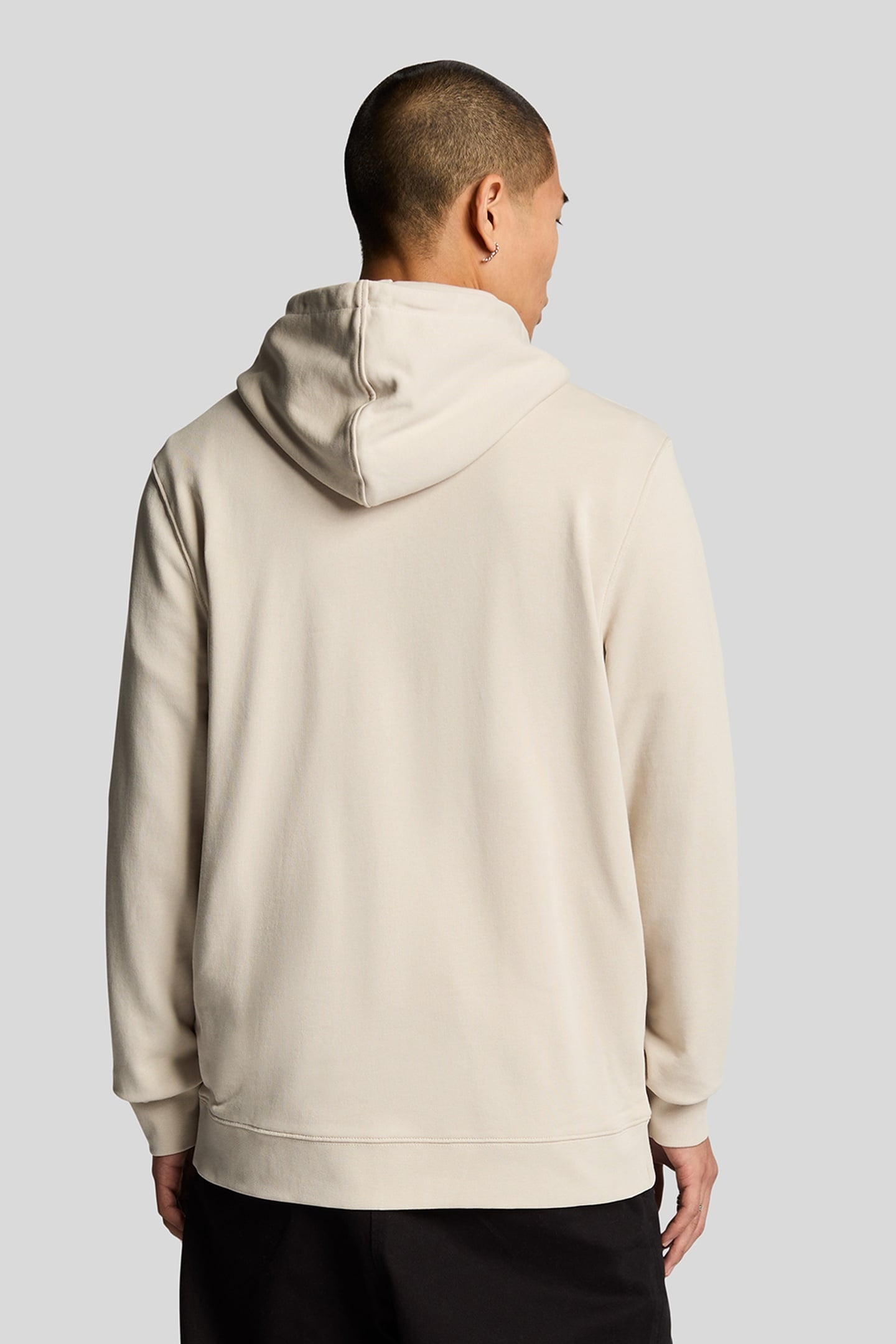 LOOPBACK EMBROIDERED HOODIE COVE/DARK NAVY 3