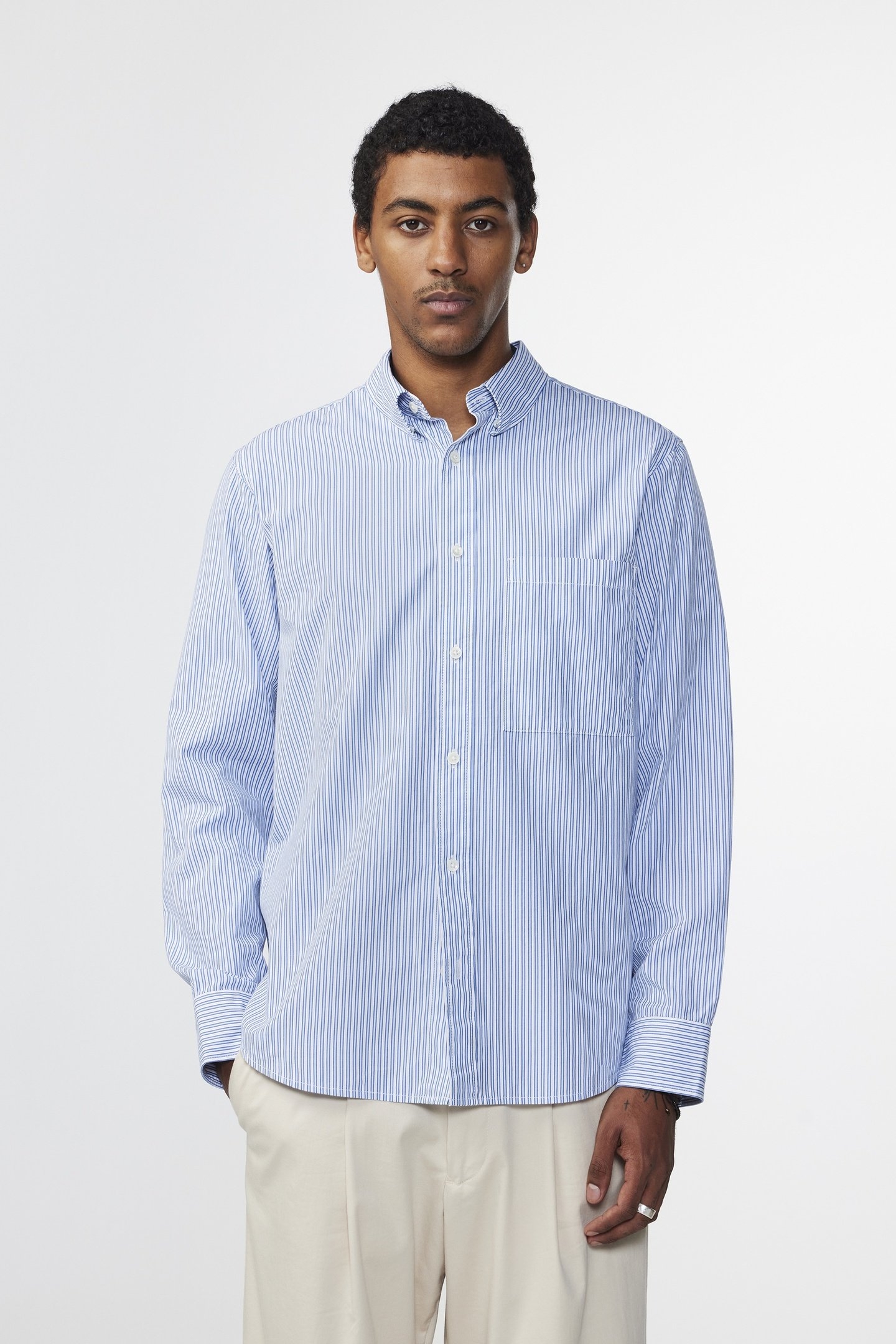 COHEN SHIRT 5222 BLUE STRIPE 3