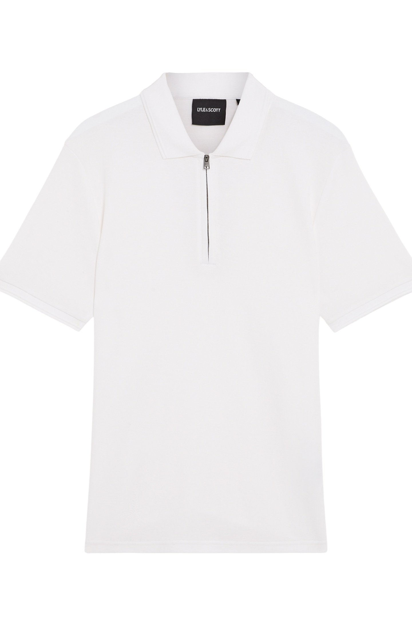 OTTOMAN HALF ZIP POLO SHIRT WHITE 4
