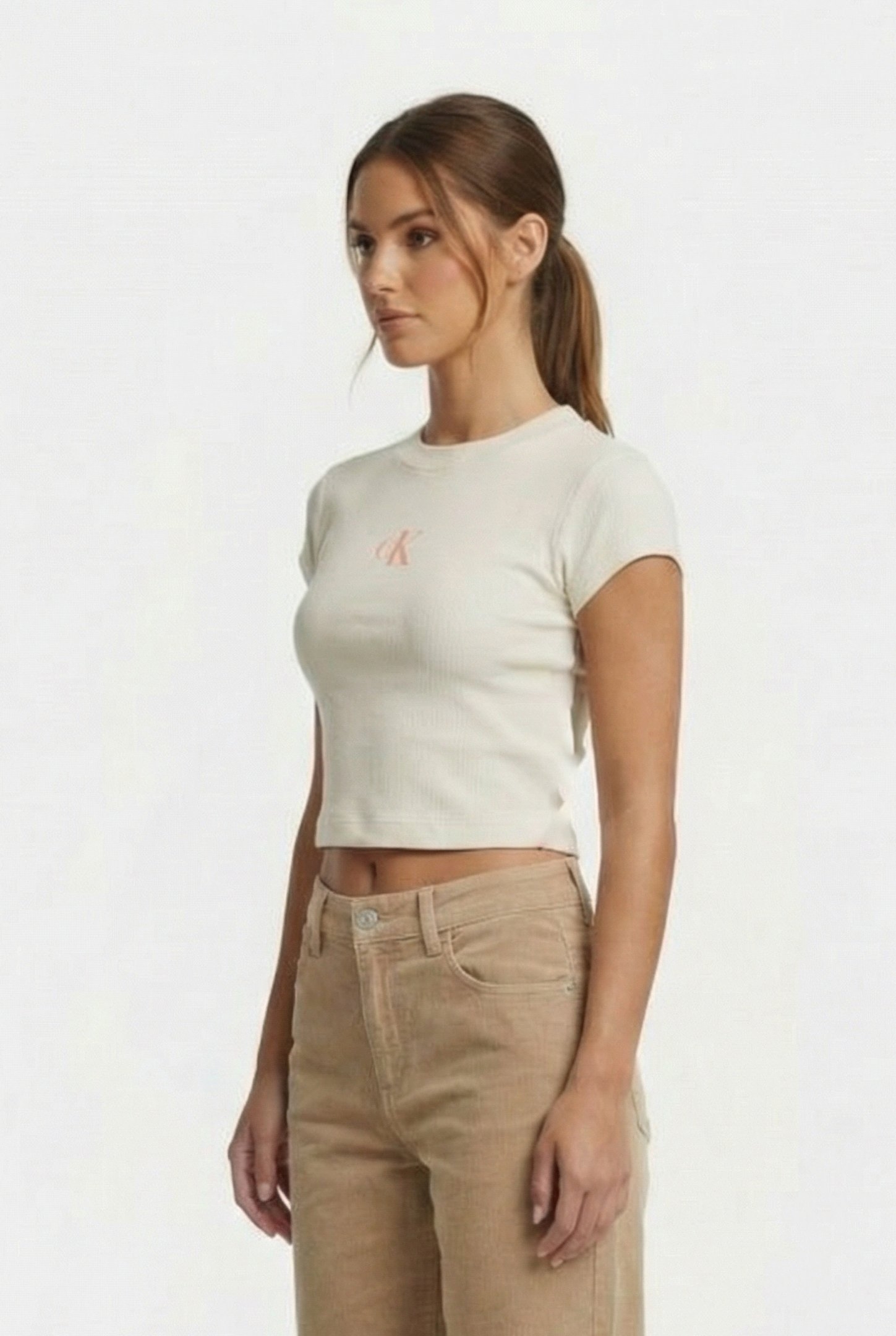 MONOGRAM BABY TEE SLIM FIT SWEET CORN 3