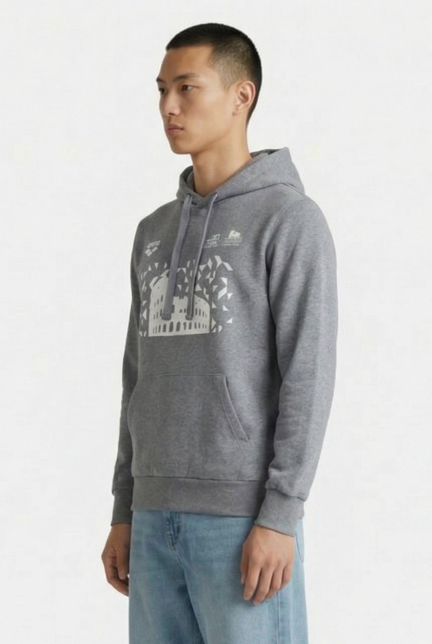 UNISEX HOODIE ESCH ROME 22 MERCH GREY MELANGE 5