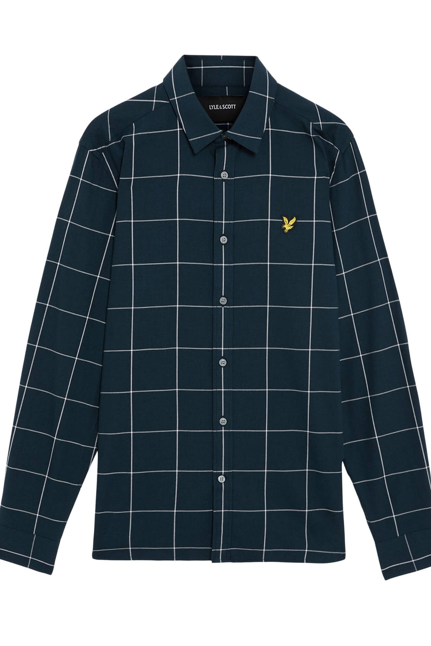 WINDOW PANE CHECK SHIRT DARK NAVY/WHITE 4