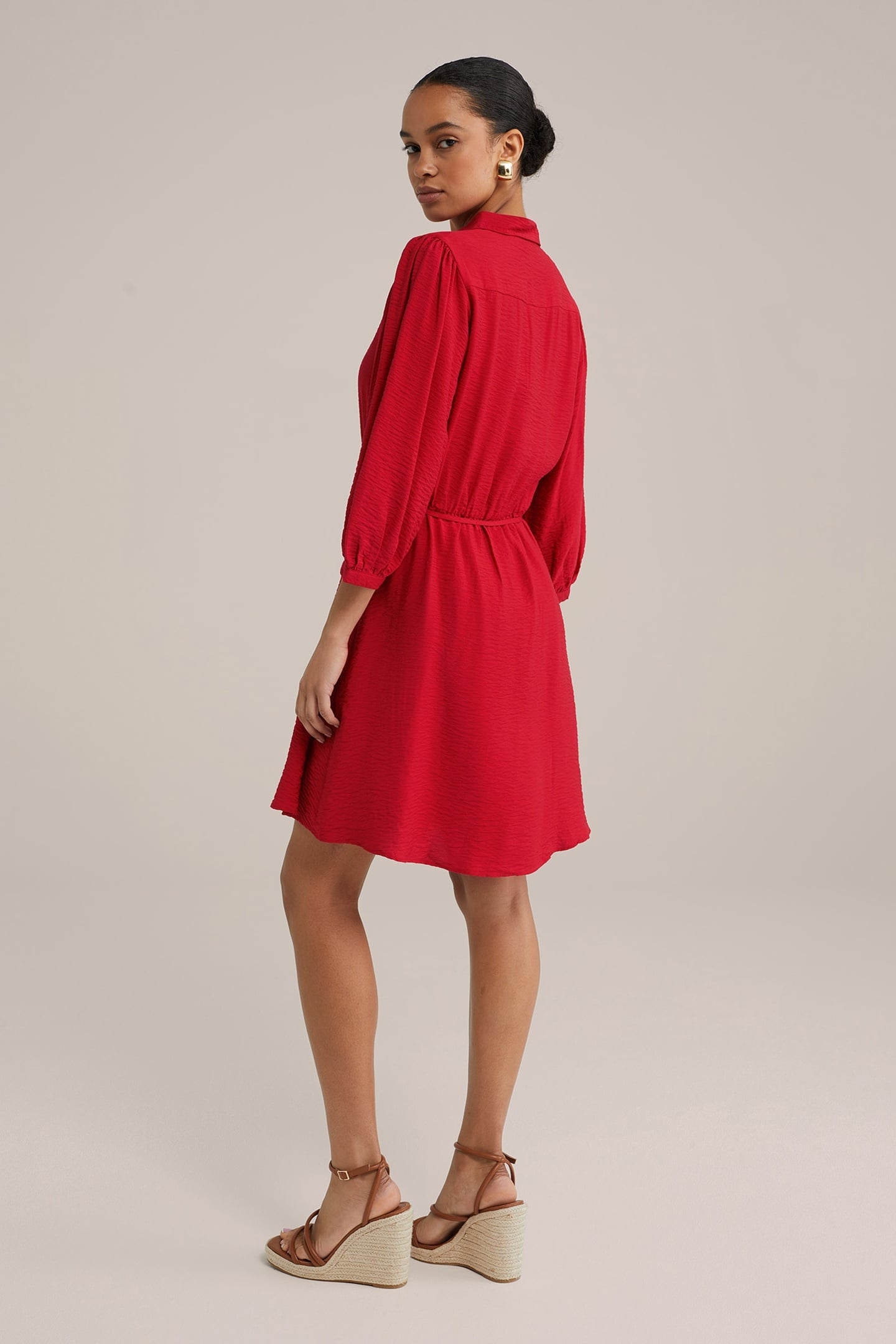 DRESS SHORT FIRE RED 8