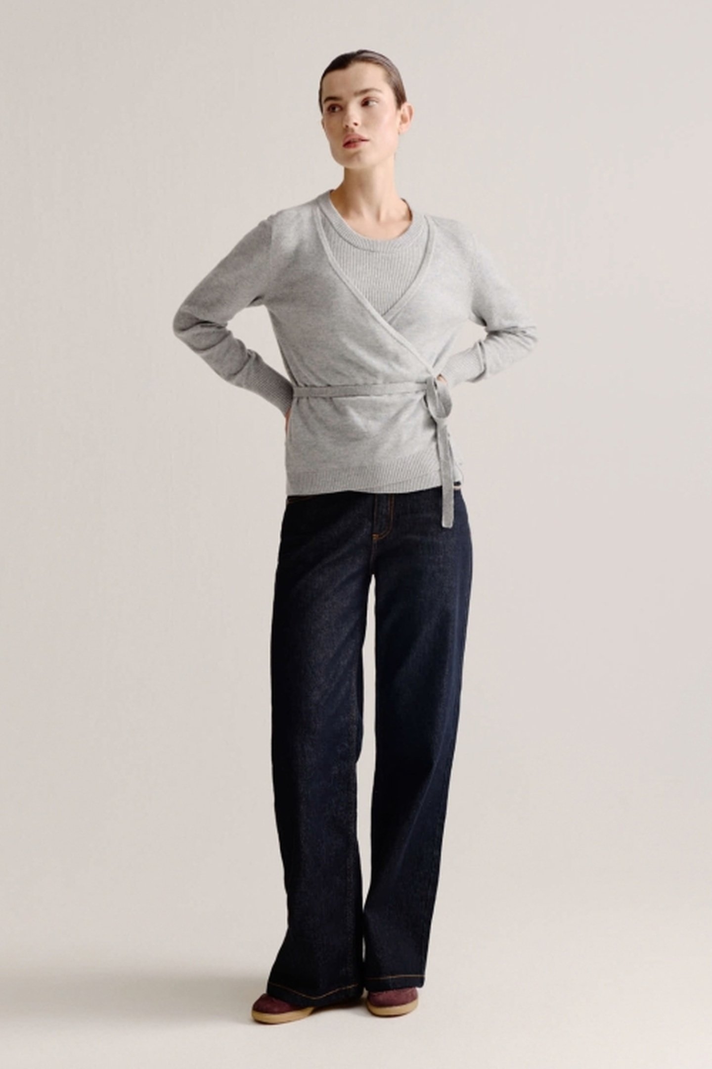 LOIS CARDIGAN GREY 1