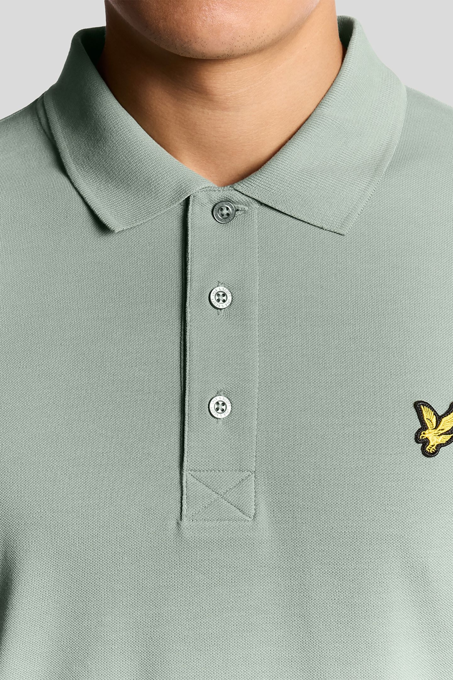 PLAIN POLO SHIRT COLD MINT 5