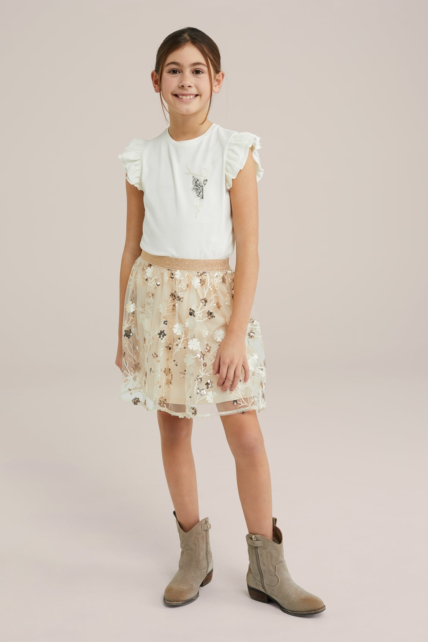 SKIRT MINI LENGTH BEIGE 2