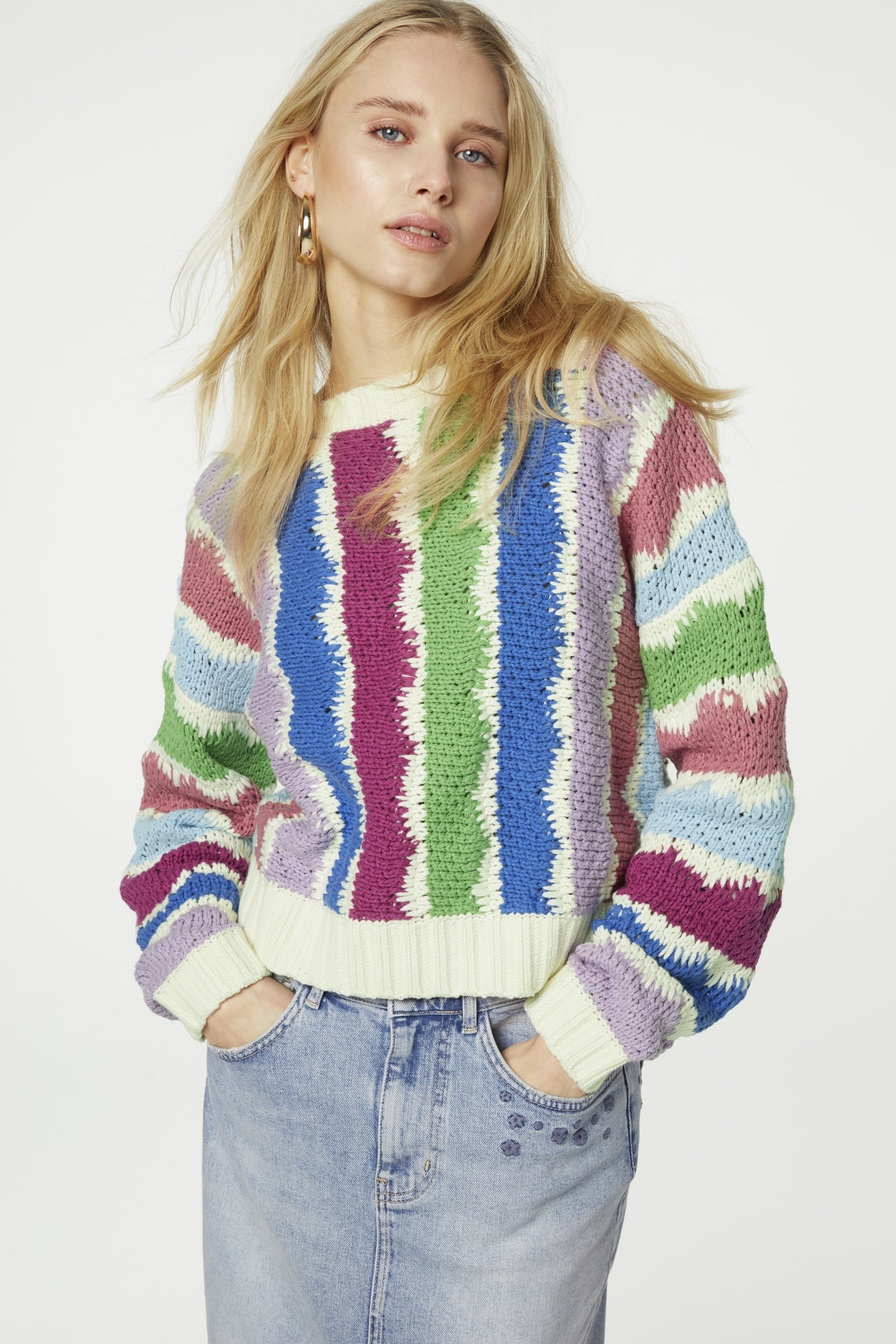 HEATH PULLOVER MULTI STRIPE 2