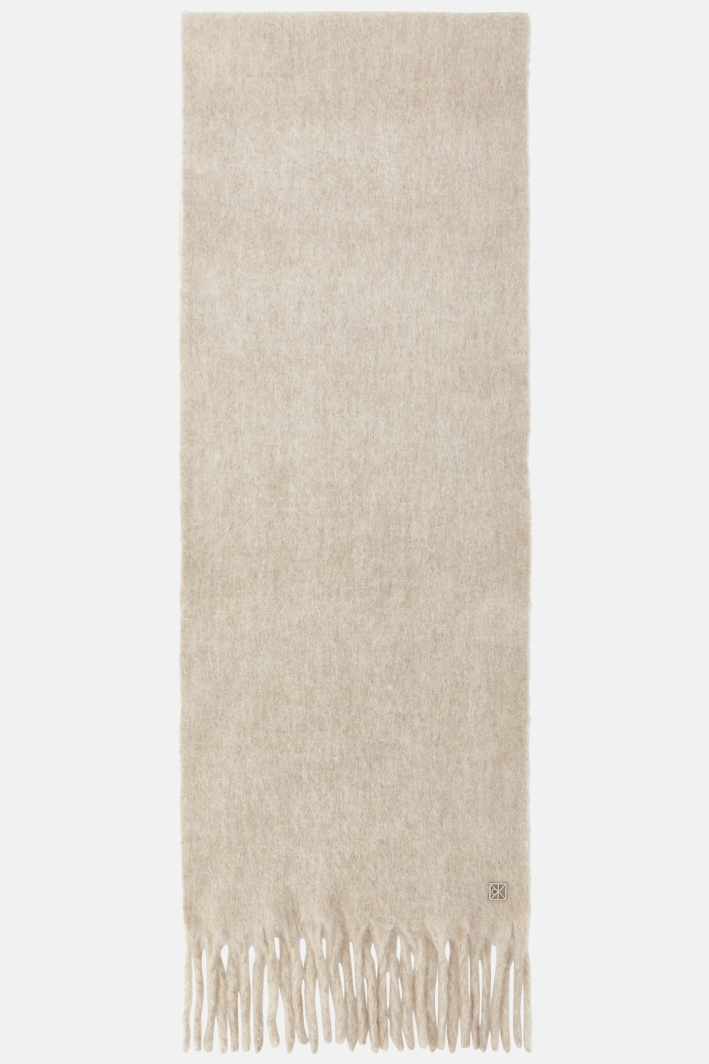 EMBLEM BRUSHED SCARF CHATEAU GRAY 2