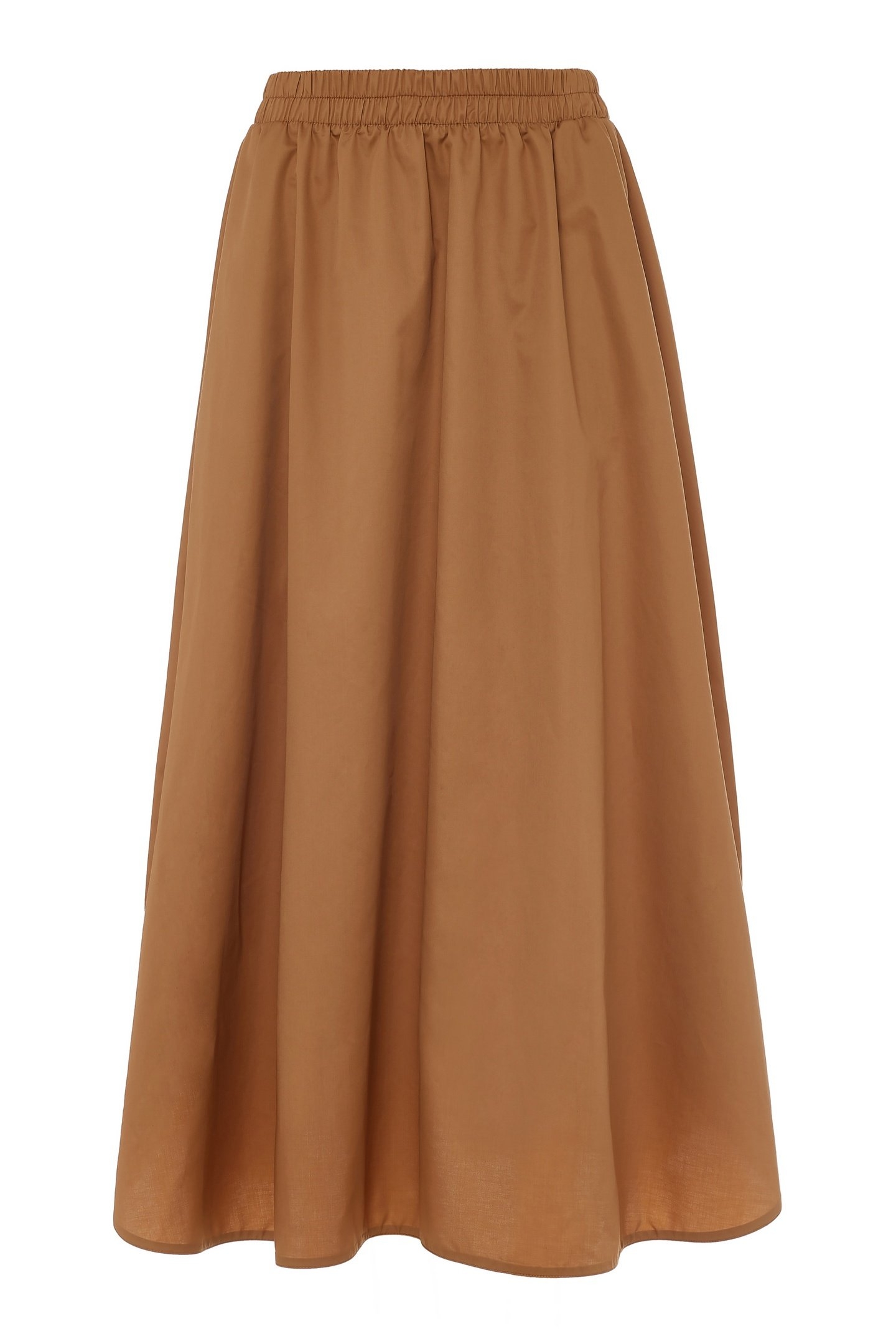 EUTOPIA LONG SKIRT POPLIN CAMEL 1