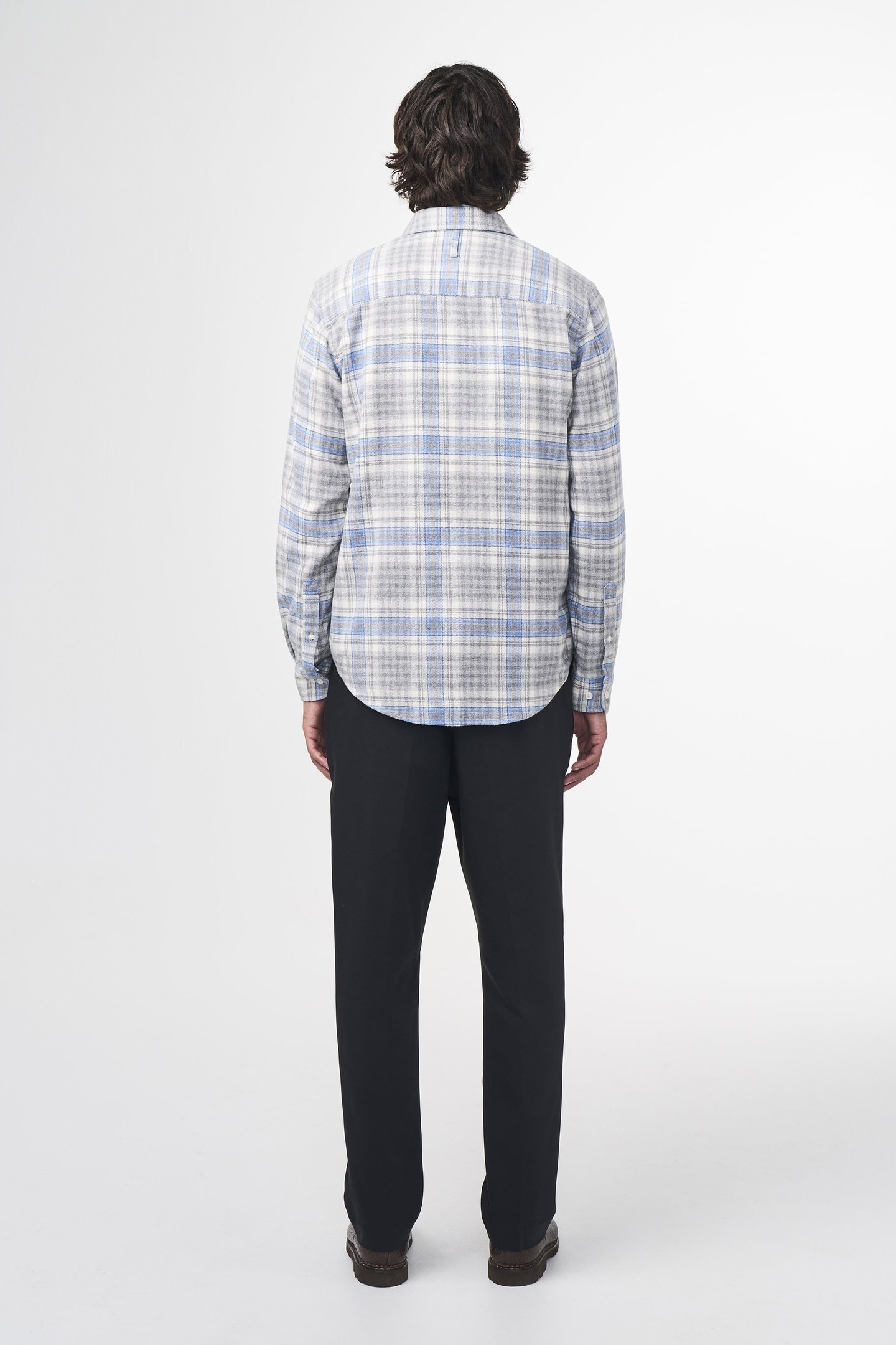 ARNE SHIRT 5166 GREY CHECK 3