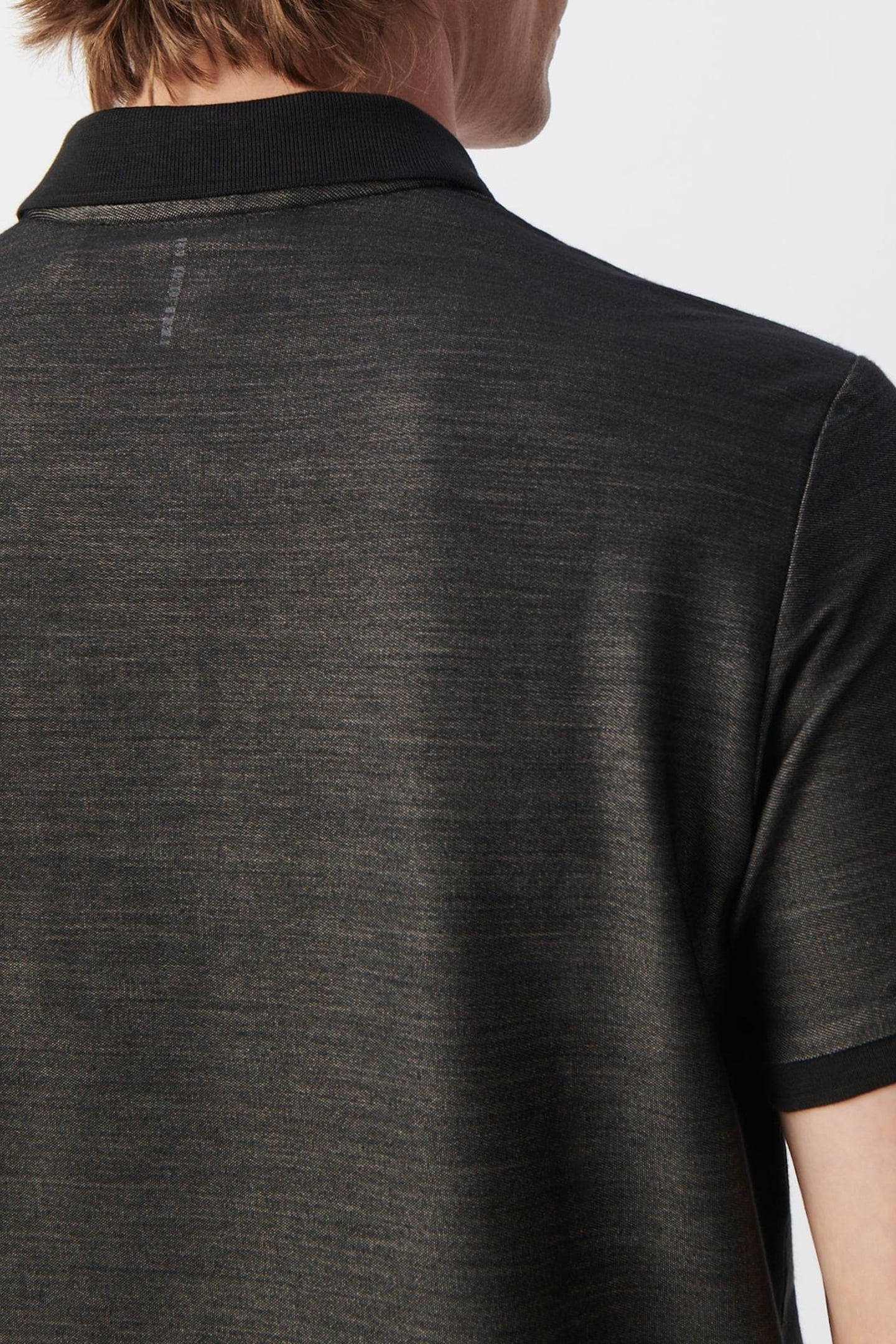 GREY SEAWOOL® SEMI-PLAIN KNIT POLO SHIRT 4