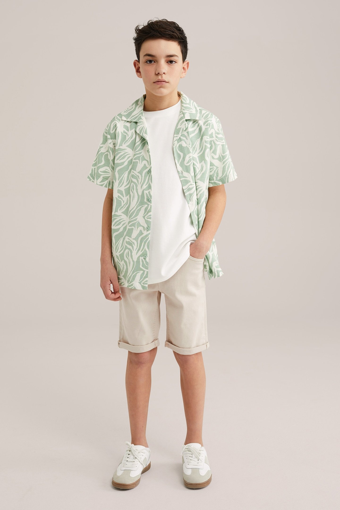 5-POCKET MID WAIST BEIGE 8