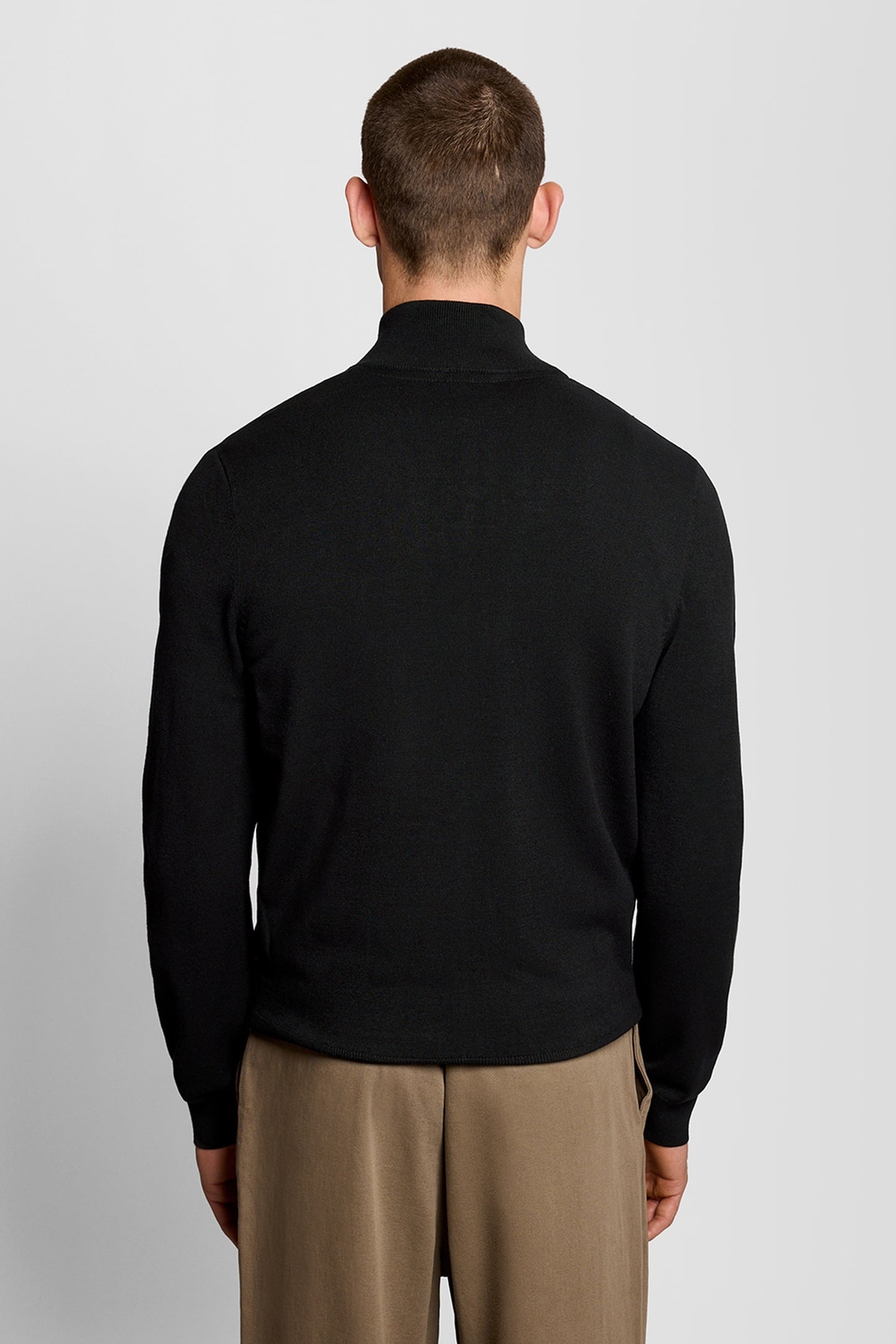 MESH LOGO KNITTED TRACK JACKET JET BLACK 2