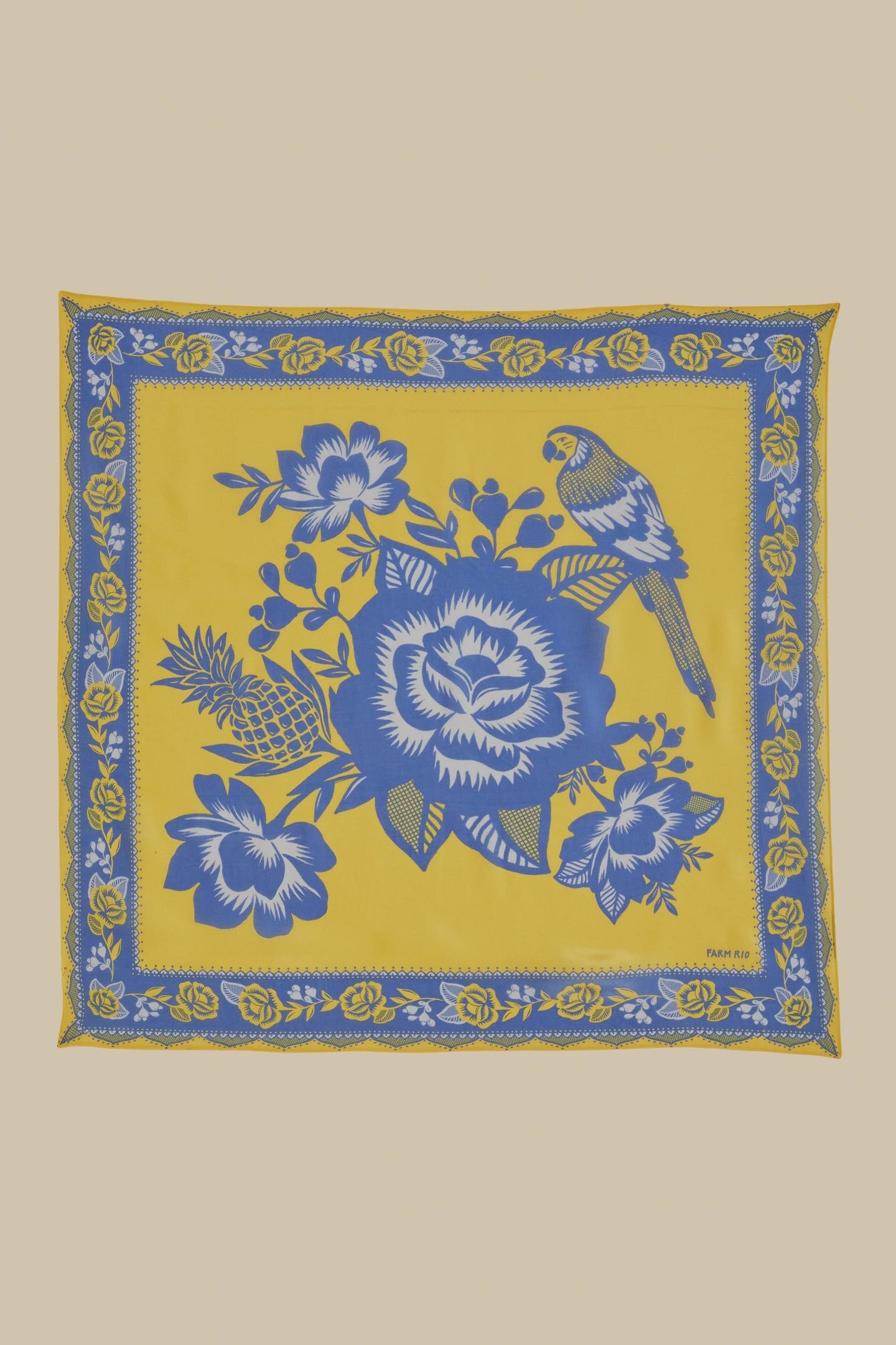 LACE GARDEM YELLOW SCARF 1