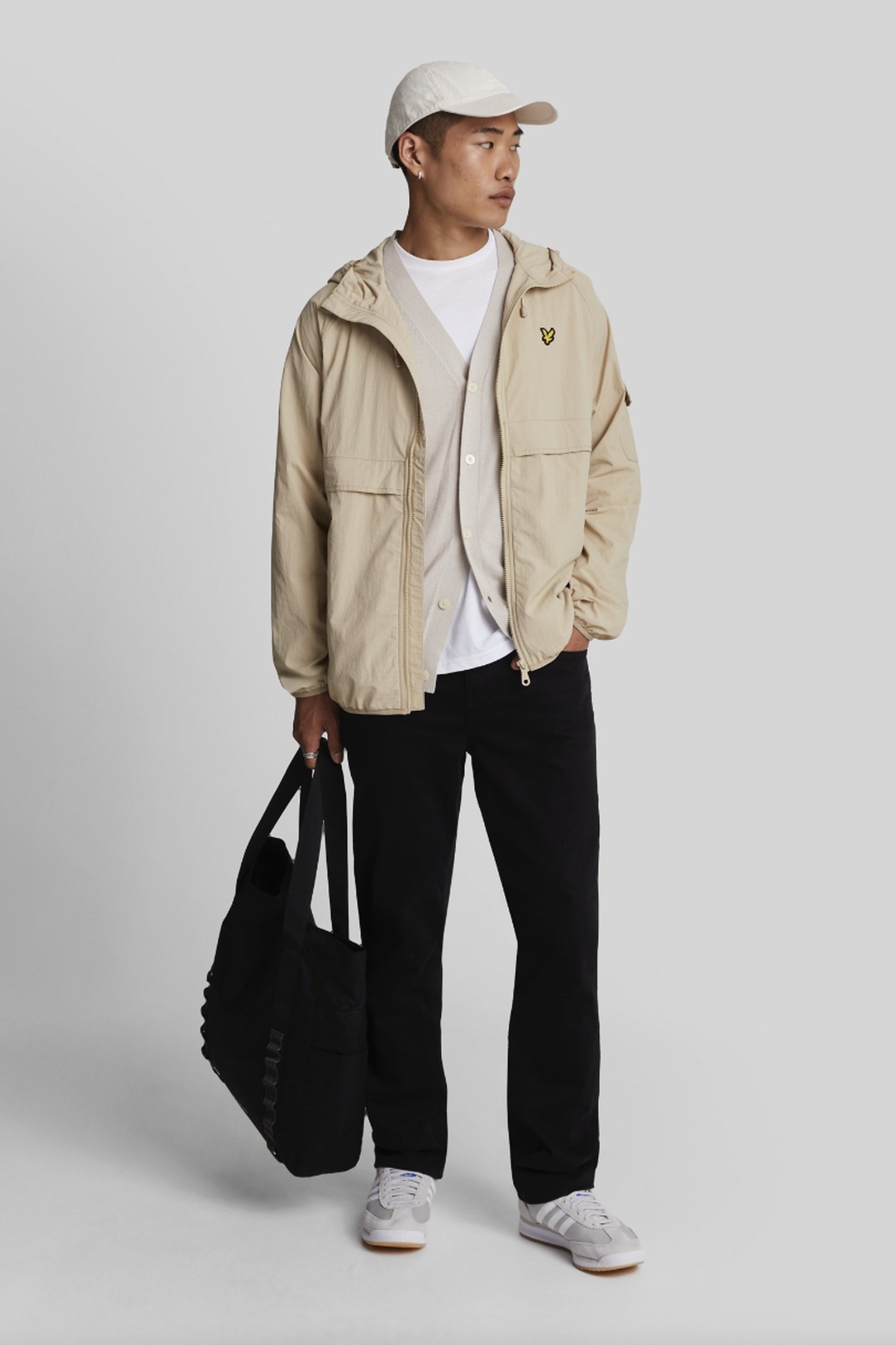 COTTON MERINO V NECK CARDIGAN COVE 1