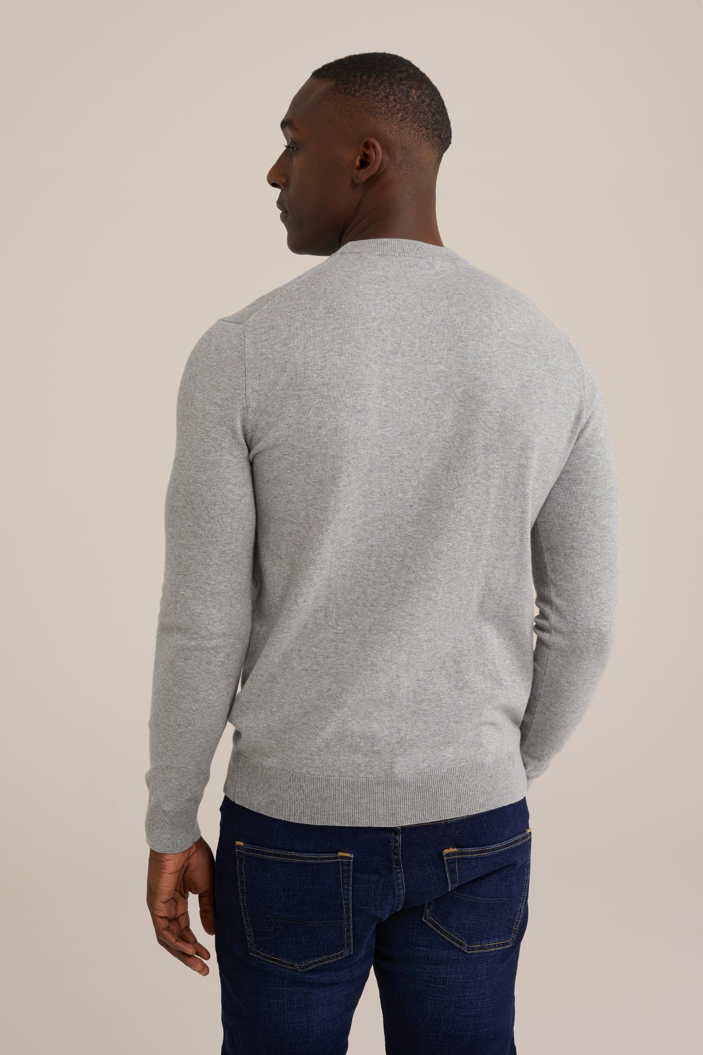 PULLOVER BLENDED LIGHT GREY 3