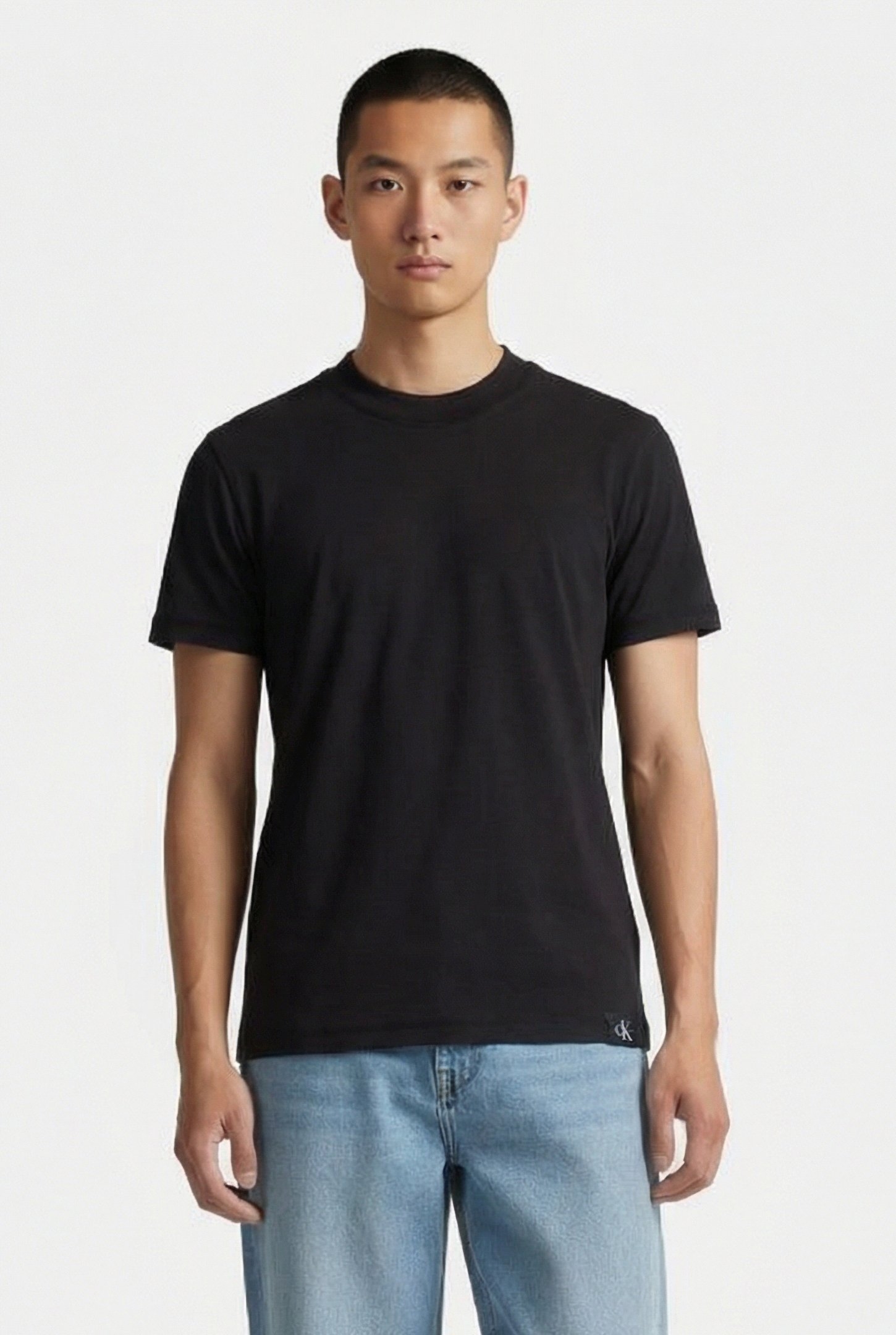 GARMENT DYE TEE CK BLACK 1