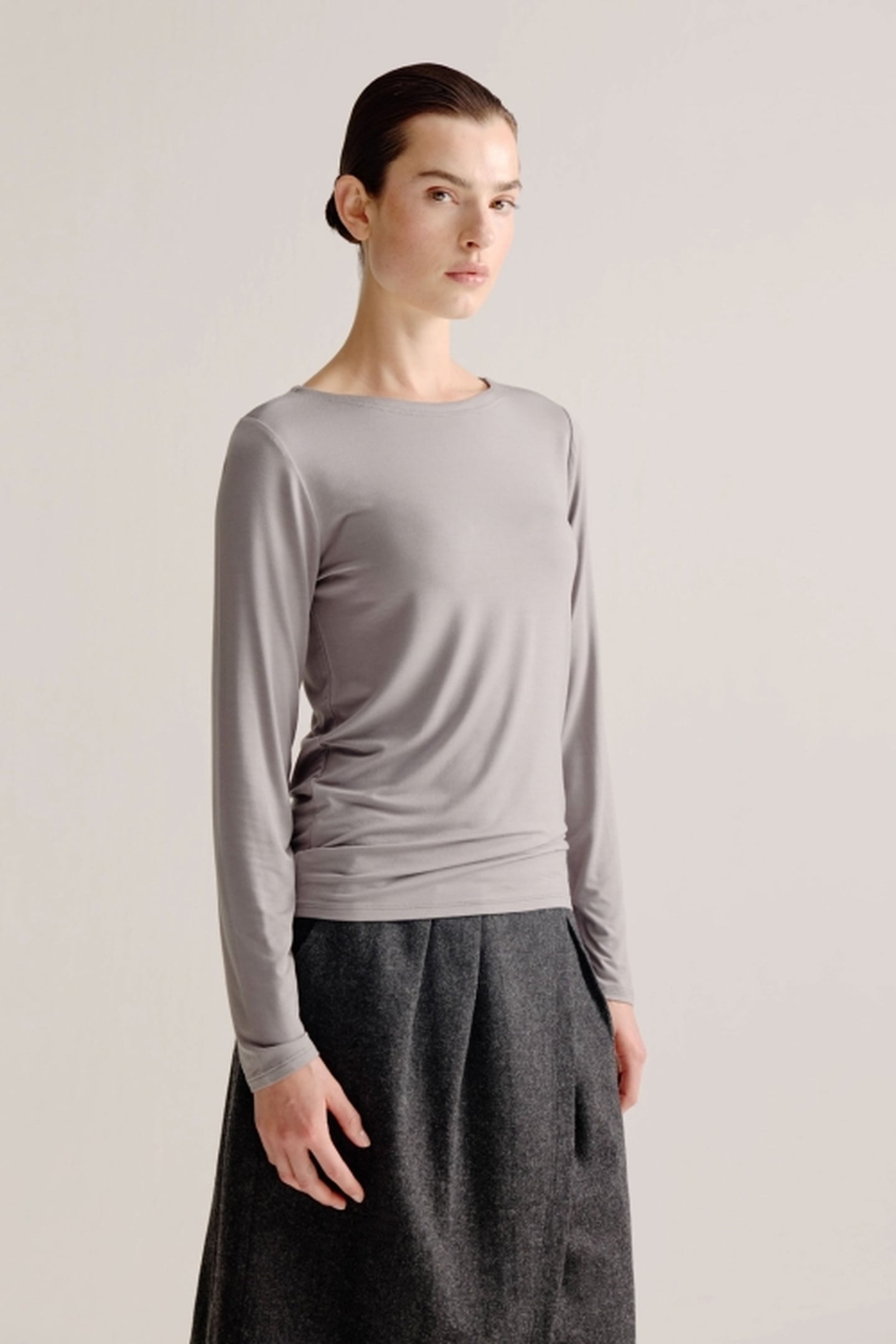 ALINE T-SHIRT SOLID STEEL GREY 2
