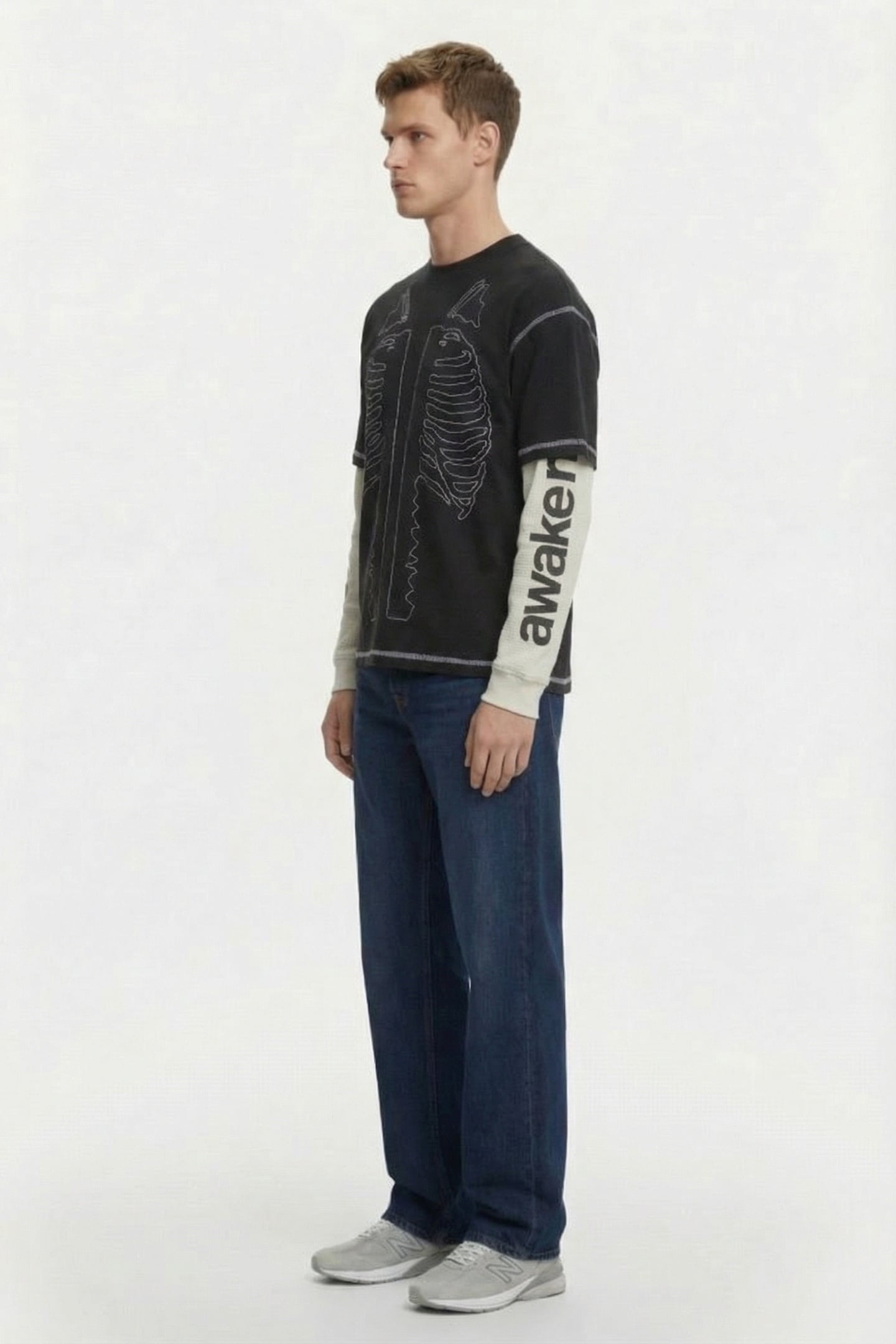 AWAKE NY – VANSON BONES WAFFLE T-SHIRT 3