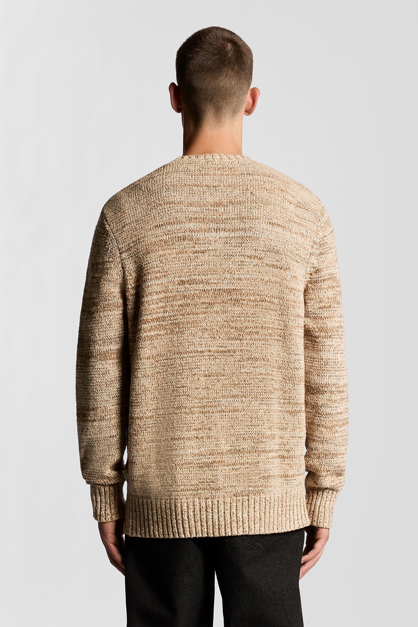 MULTI MARL CREW NECK JUMPER TIGERS EYE MARL 3