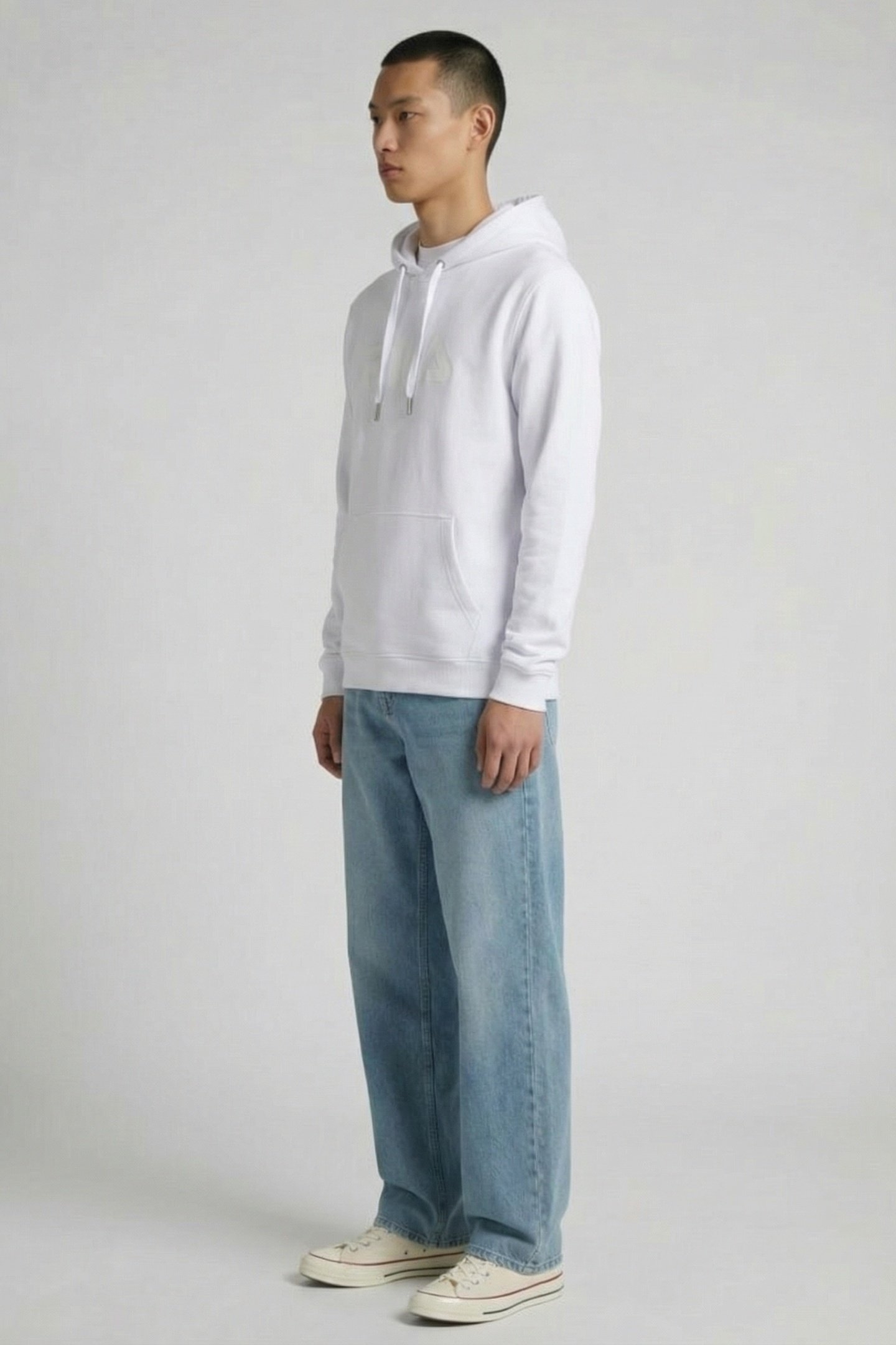 UNISEX ZOLTAN LOGO HOODY BRIGHT WHITE 3