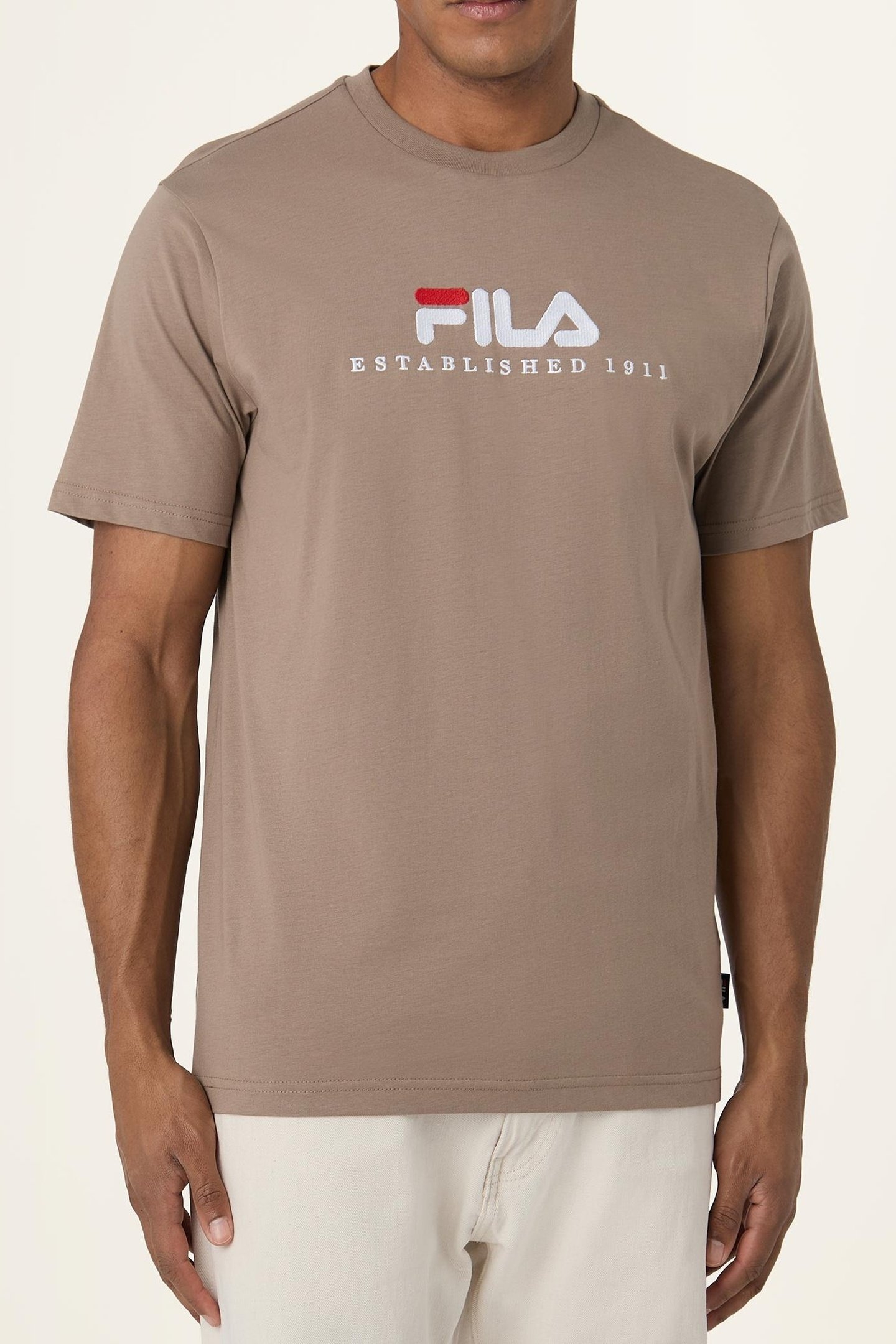 UNISEX VALSERA REGULAR LOGO T-SHIRT TAUPE GRAY 1