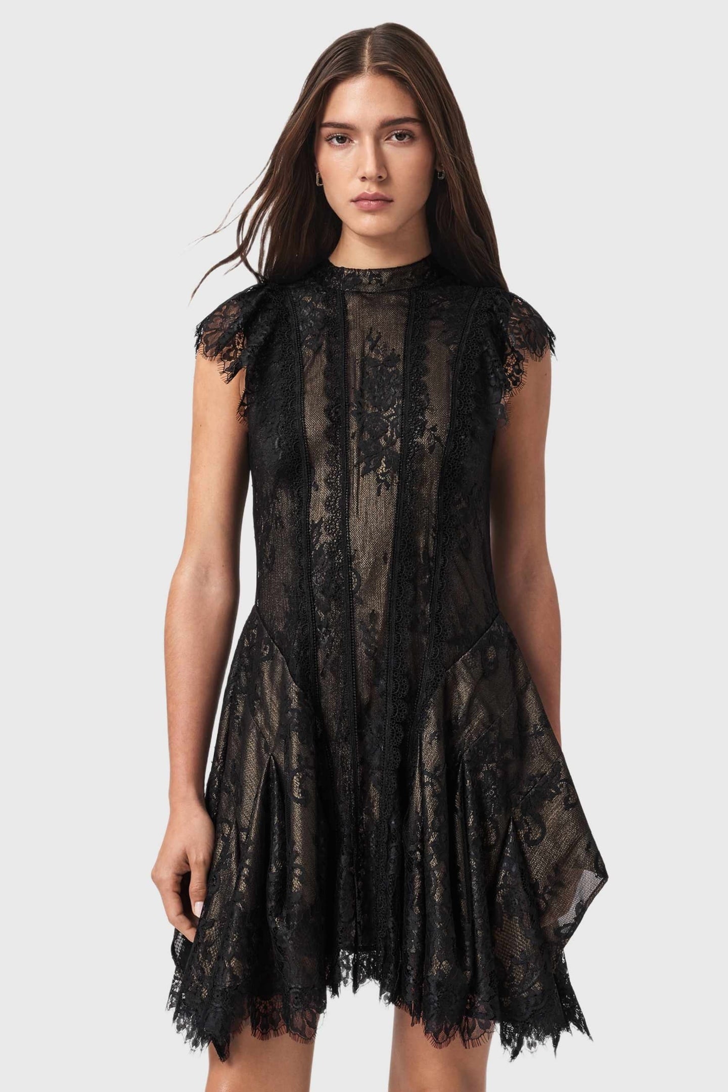 FLEUR DRESS METALLIC GOLD 1