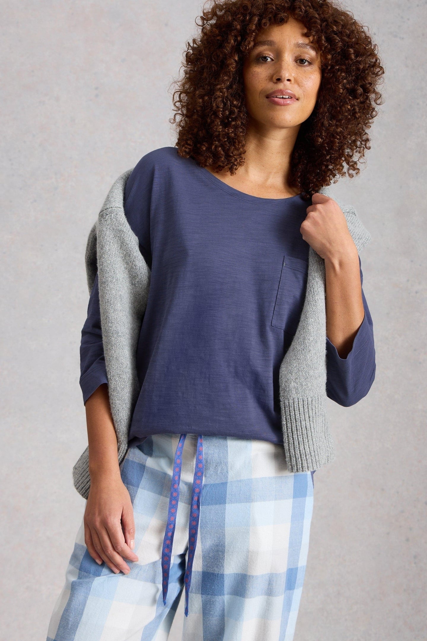 MIA BOXY TEE DARK PURPLE 2