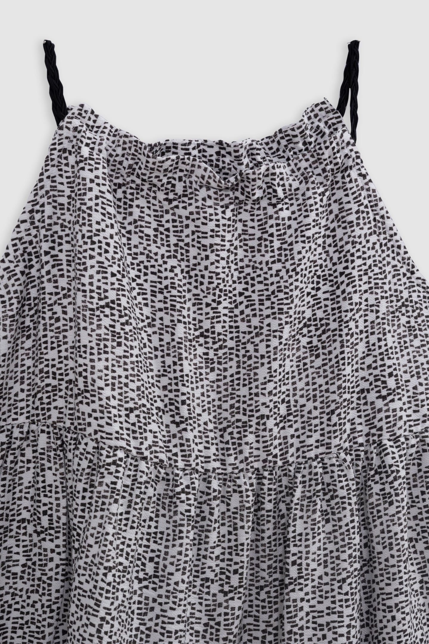 BLACK GRAPHIC PRINT MAXI DRESS 3