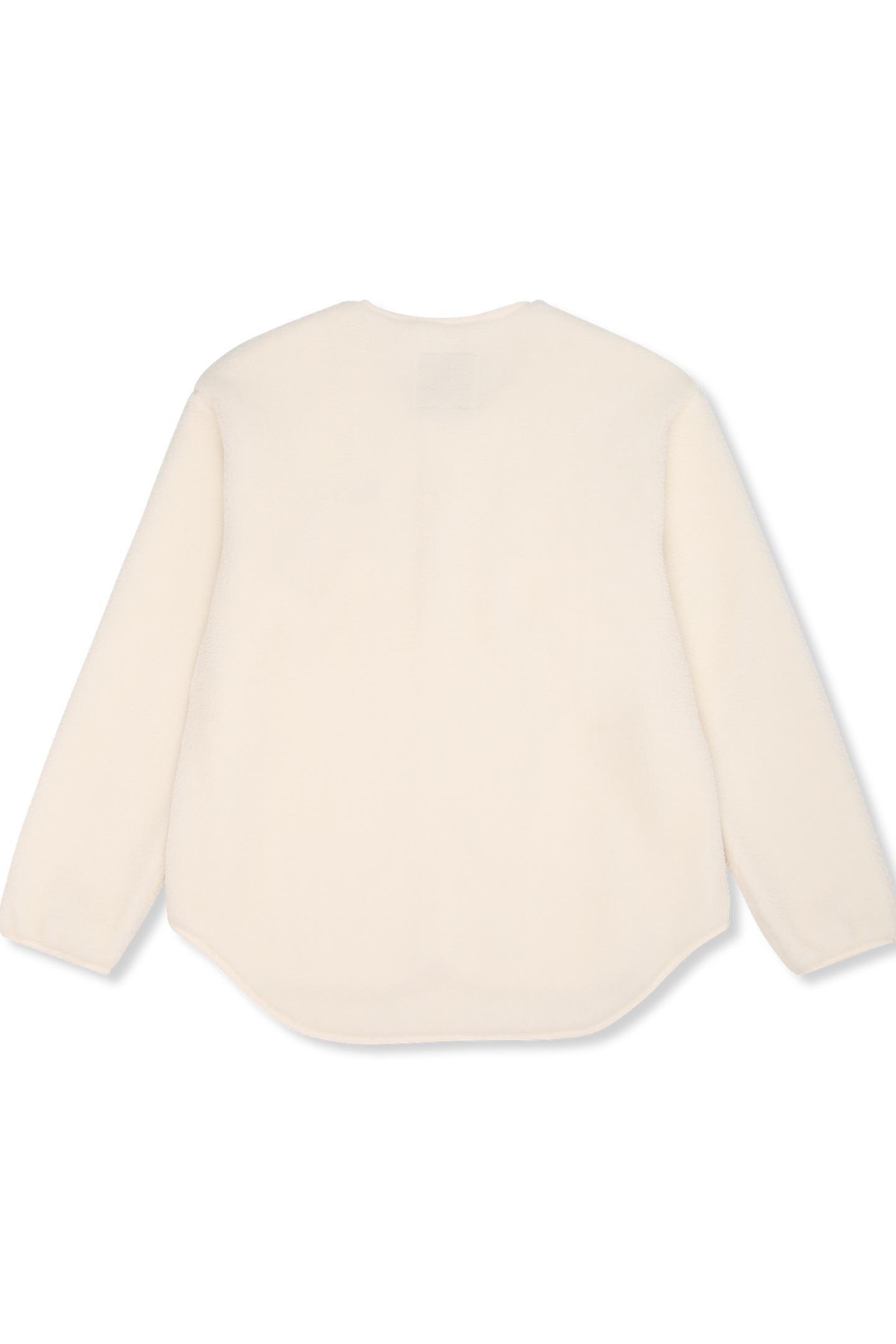 CASSIANO RELAXED TEDDY FLEECE JACKET EGRET 4