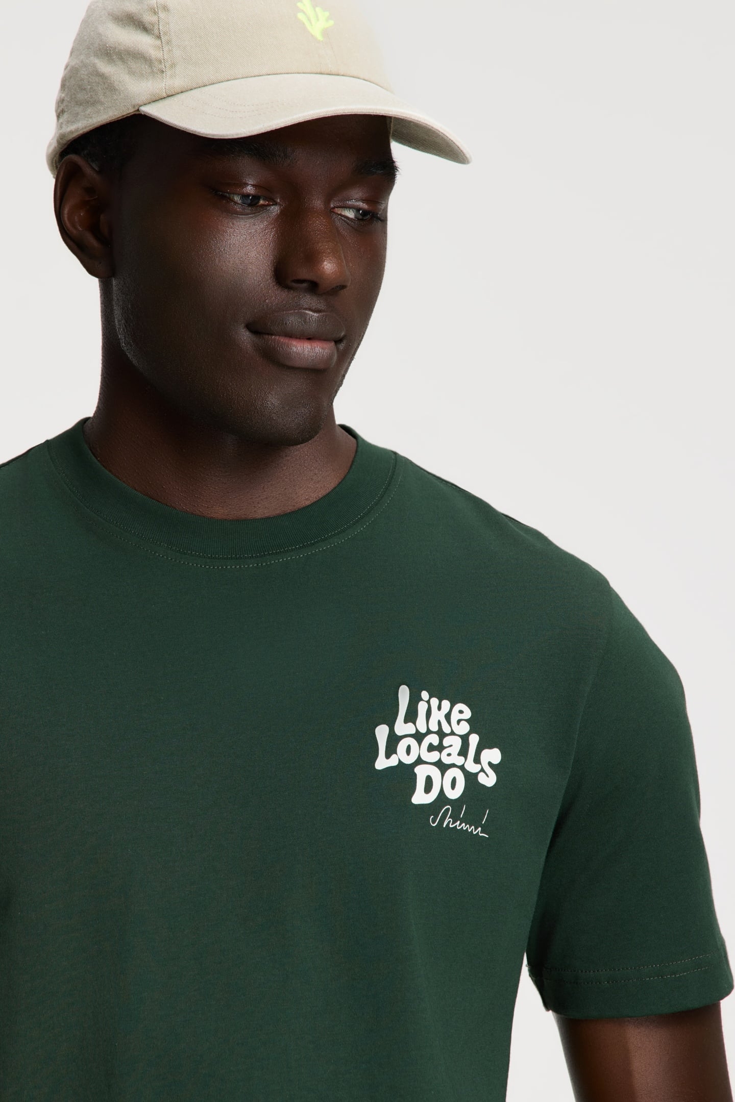 LIAM REGULAR T-SHIRT LIKE LOCALS DO GREEN LEAF 7