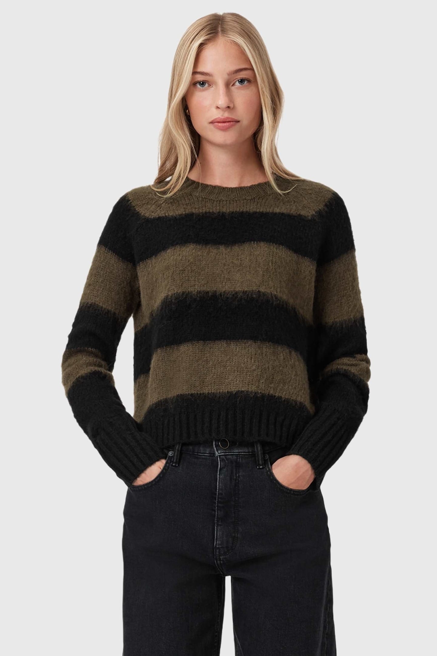 LOU JUMPER BLACK/GREEN 1