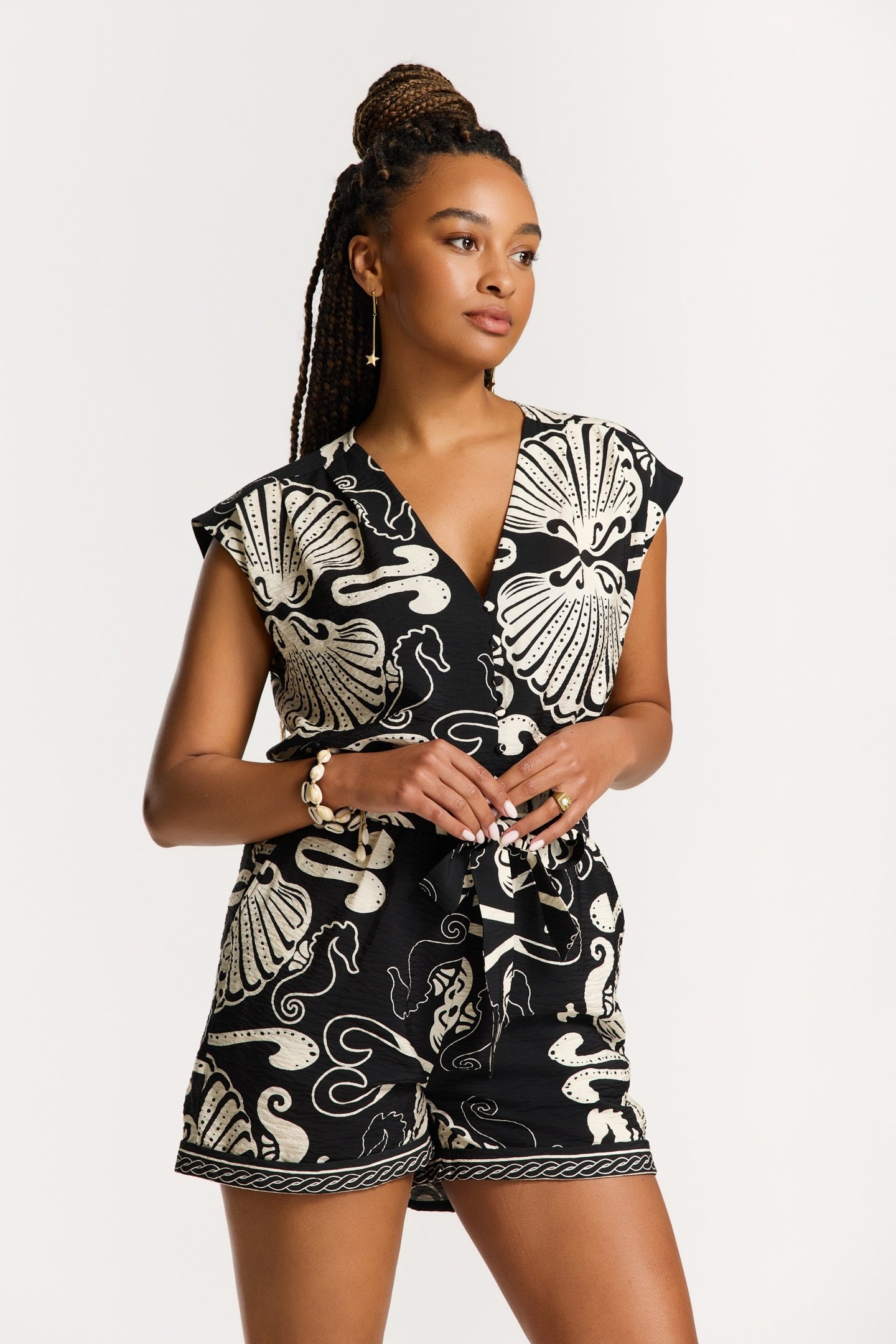 FAYE JUMPSUIT SEA PEARL BLACK SEA PEARL 4