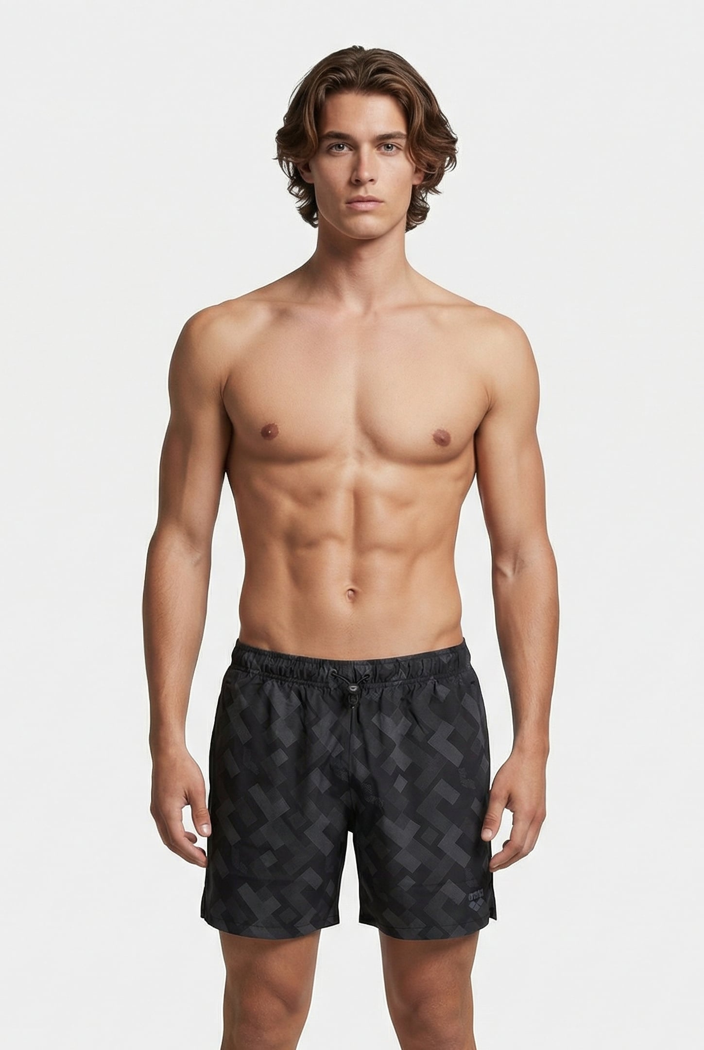MEN'S ARENA EVO BEACH BOXER AO BLACK MULTI 1