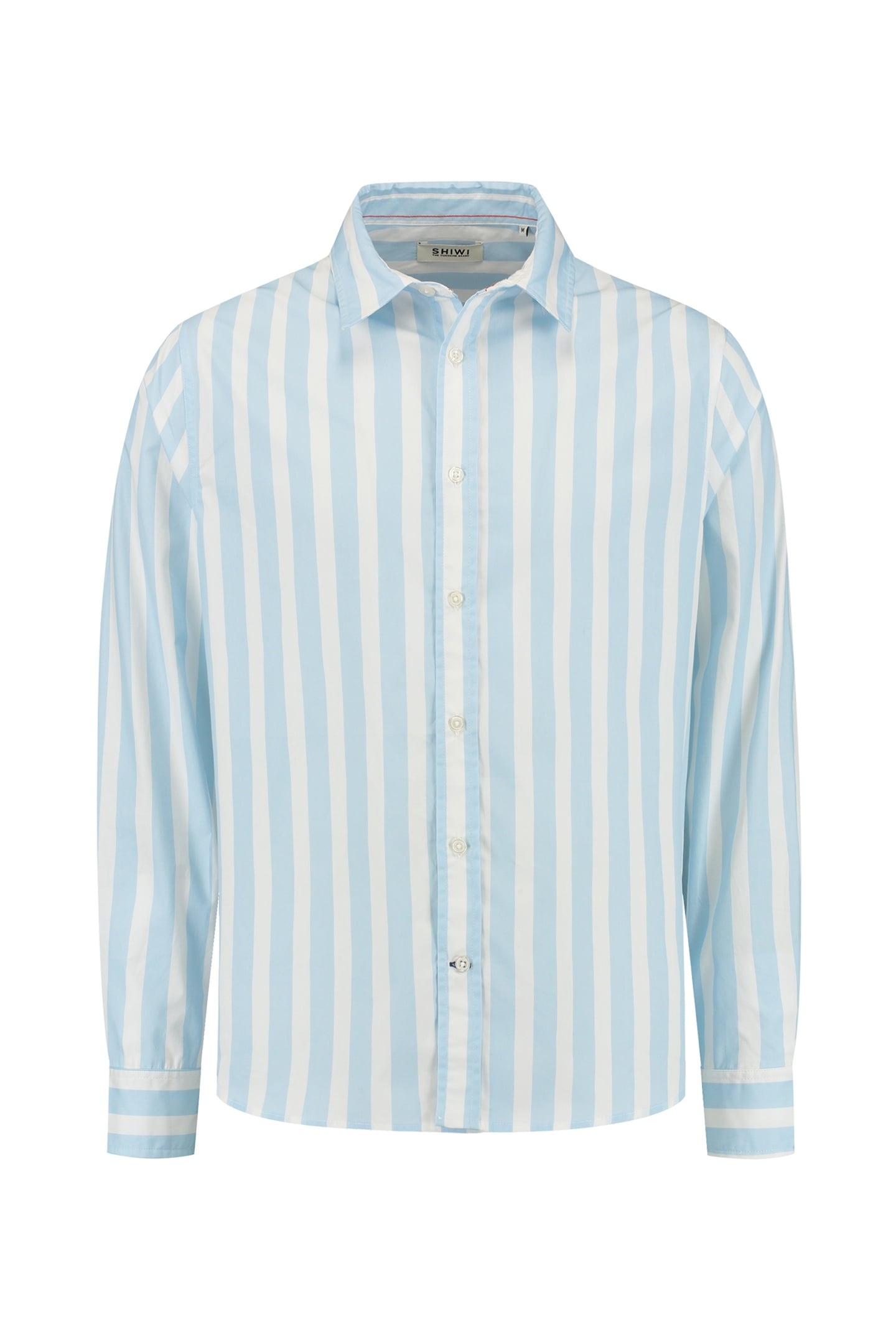 RICK LONG SLEEVE SHIRT BLOCK STRIPE BLUE CLOUD BLOCK STRIPES 7