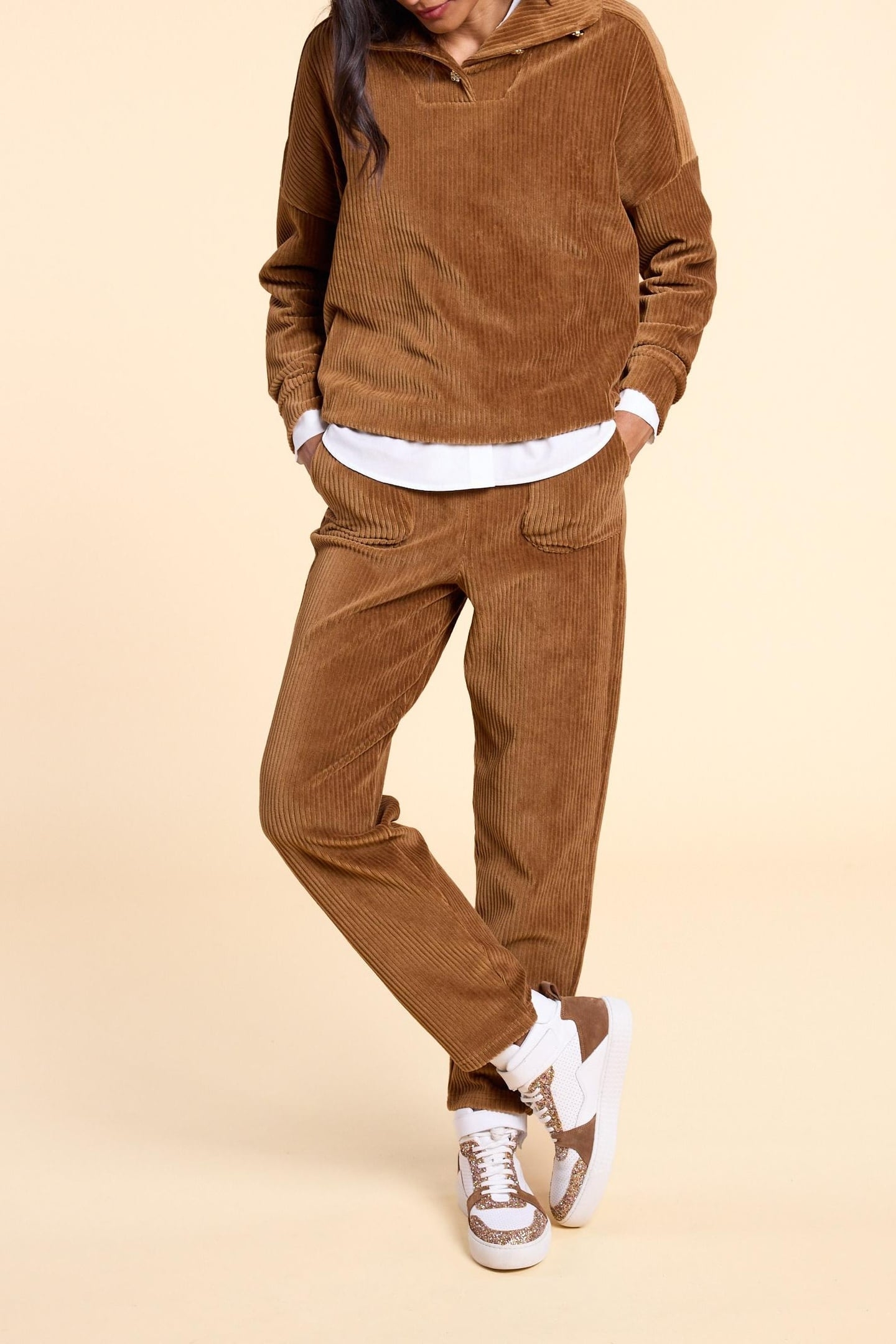 CAMEL CORDUROY SWEATER CAMEL 2