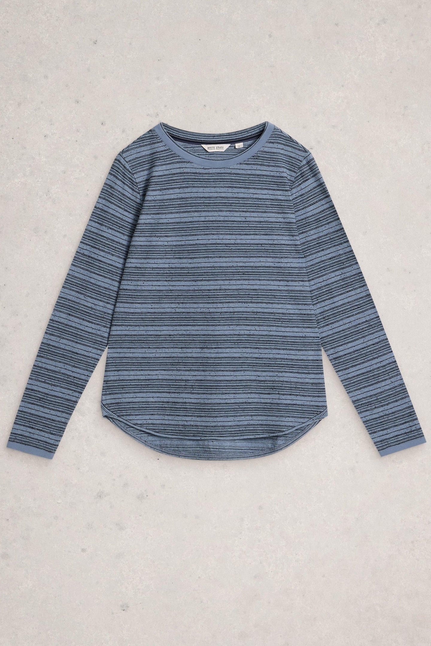 CLARA STITCH TEE MID BLUE 4