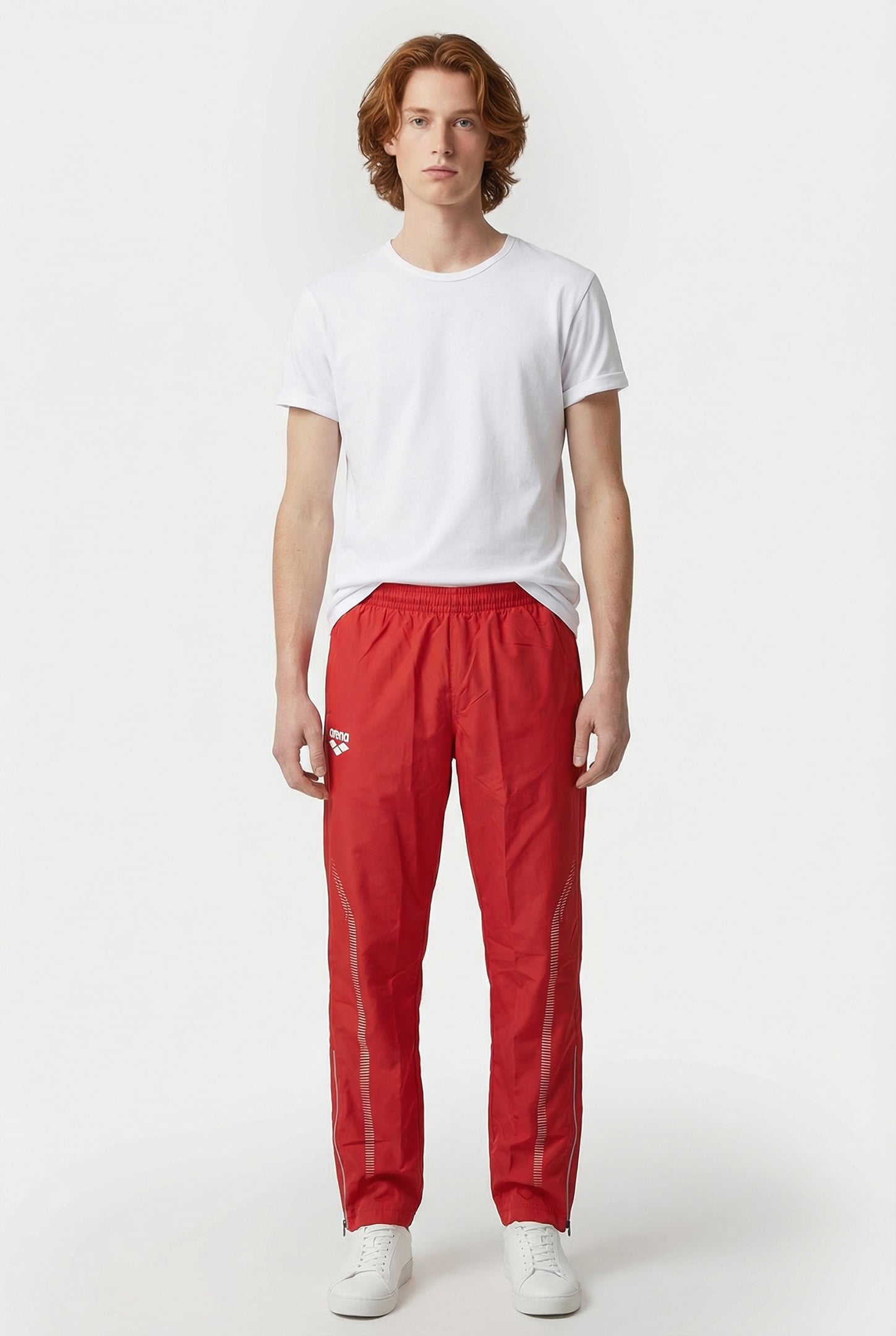 UNISEX TL WARM UP PANT RED 2
