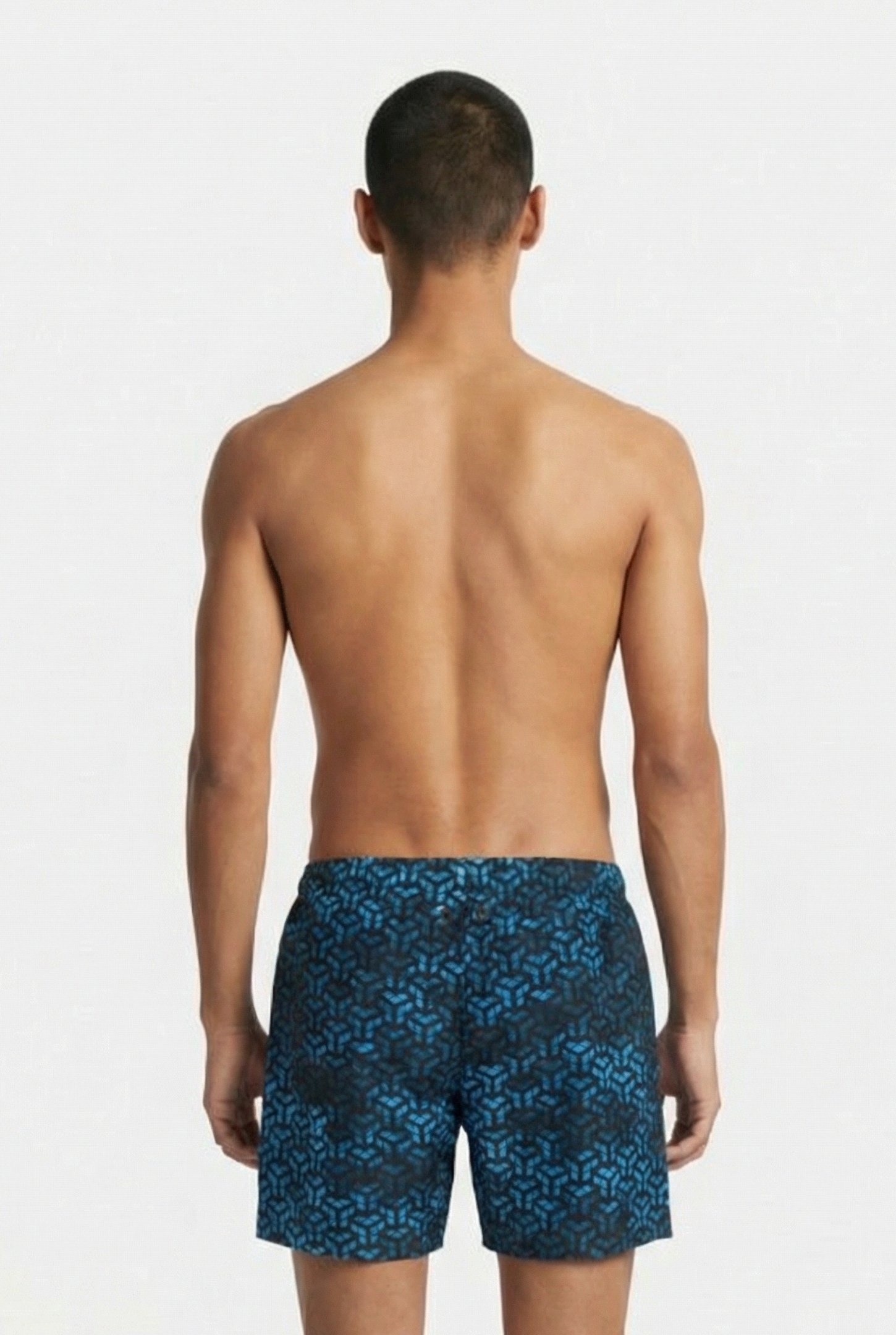 MEN'S ARENA EVO BEACH SHORT AO BLACK-TURQUOISE-MULTI 2