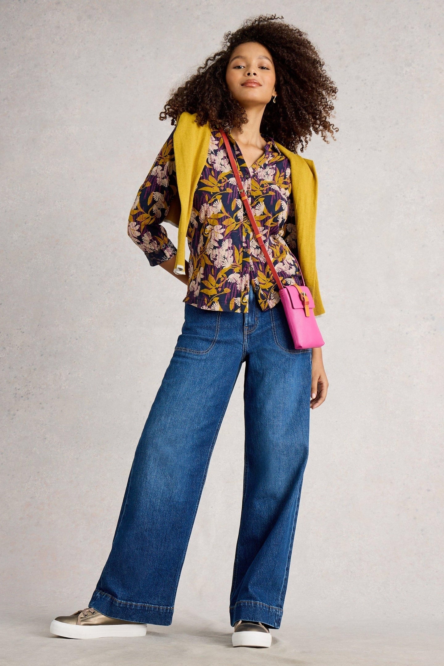 ANNIE JERSEY SHIRT NAVY MULTI 1